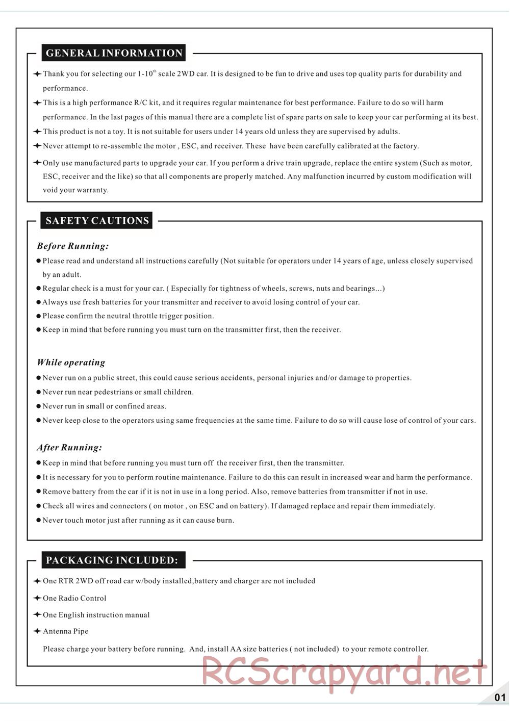 HBX - Quakewave - Manual - Page 3
