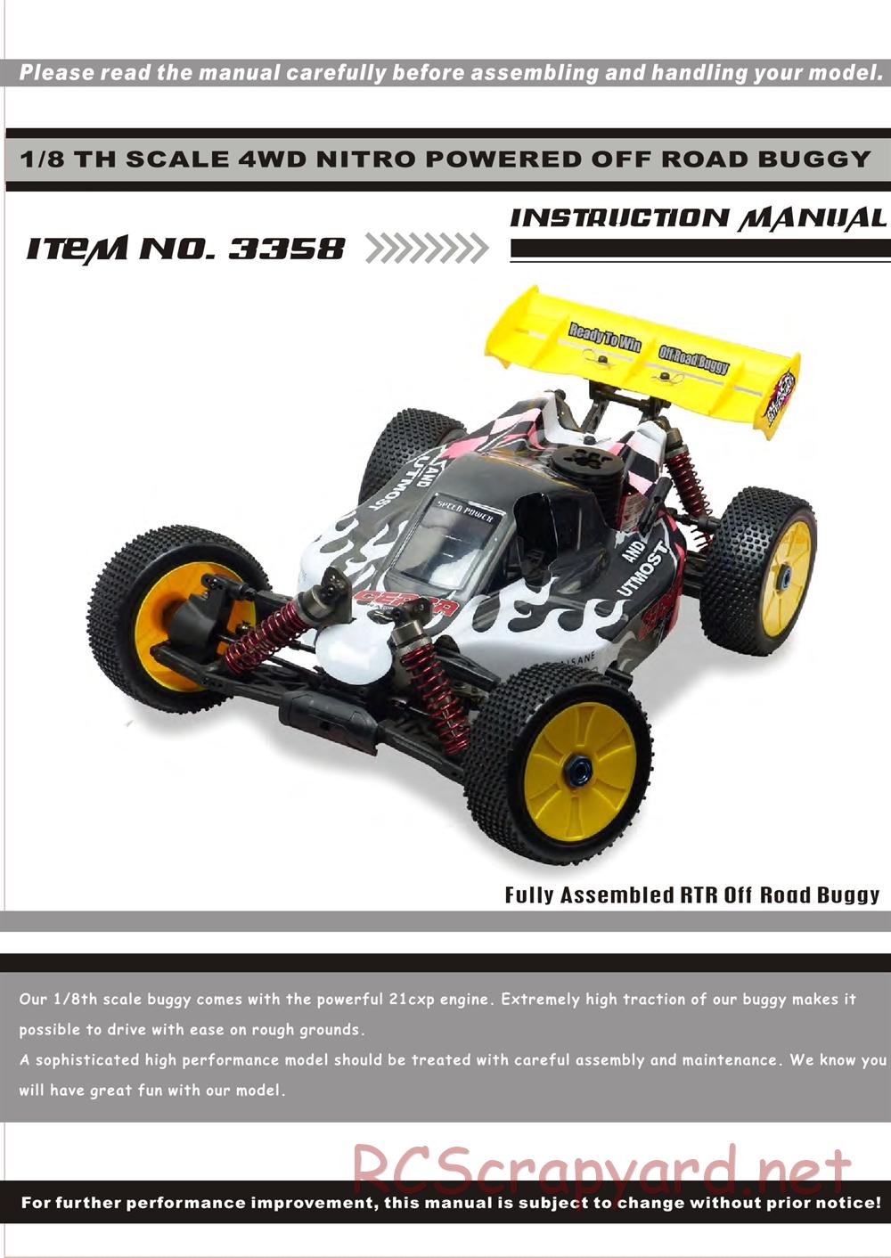 HBX - Rattlesnake - Manual - Page 1