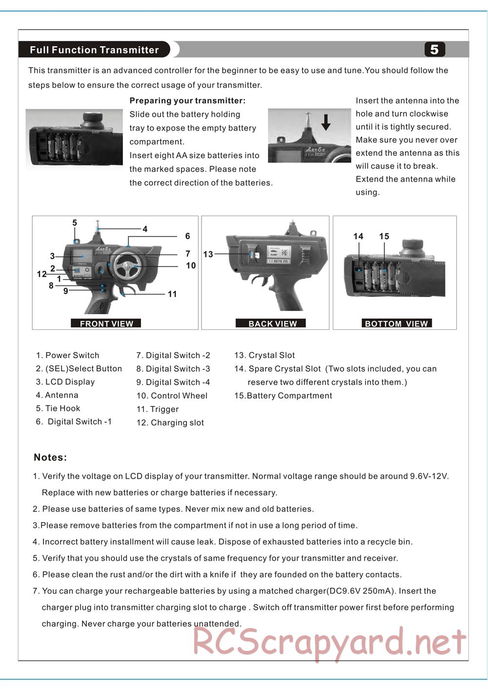 HBX - Rattlesnake - Manual - Page 6