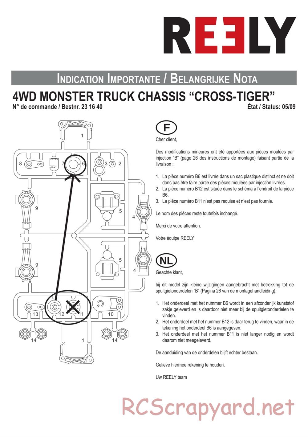 HBX - Reely Cross Tiger - Manual - Page 2