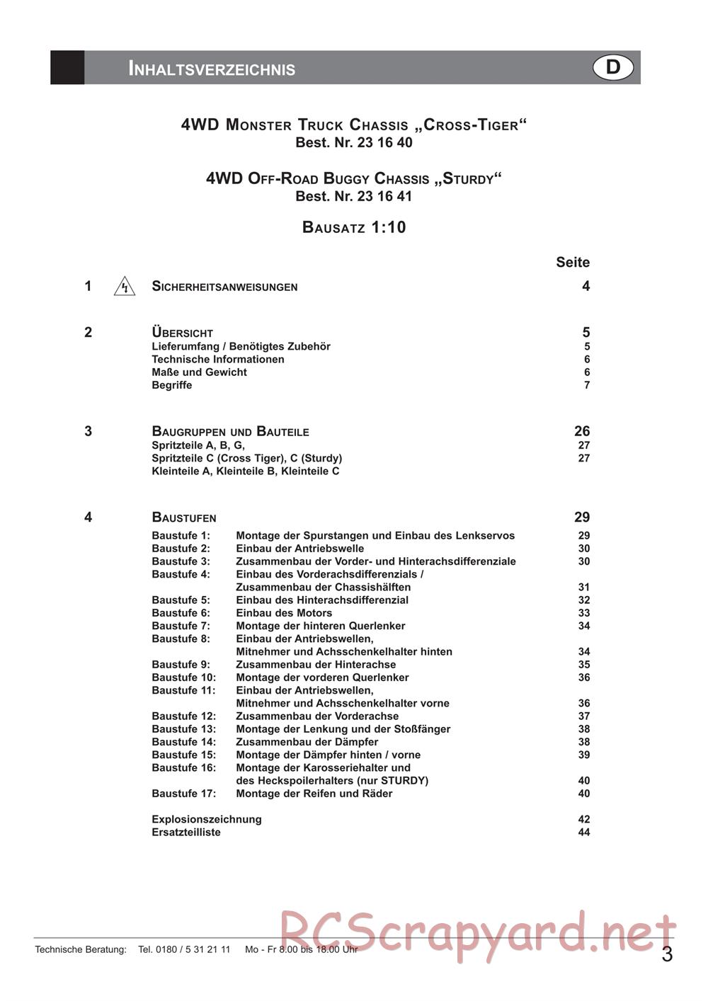 HBX - Reely Cross Tiger - Manual - Page 5