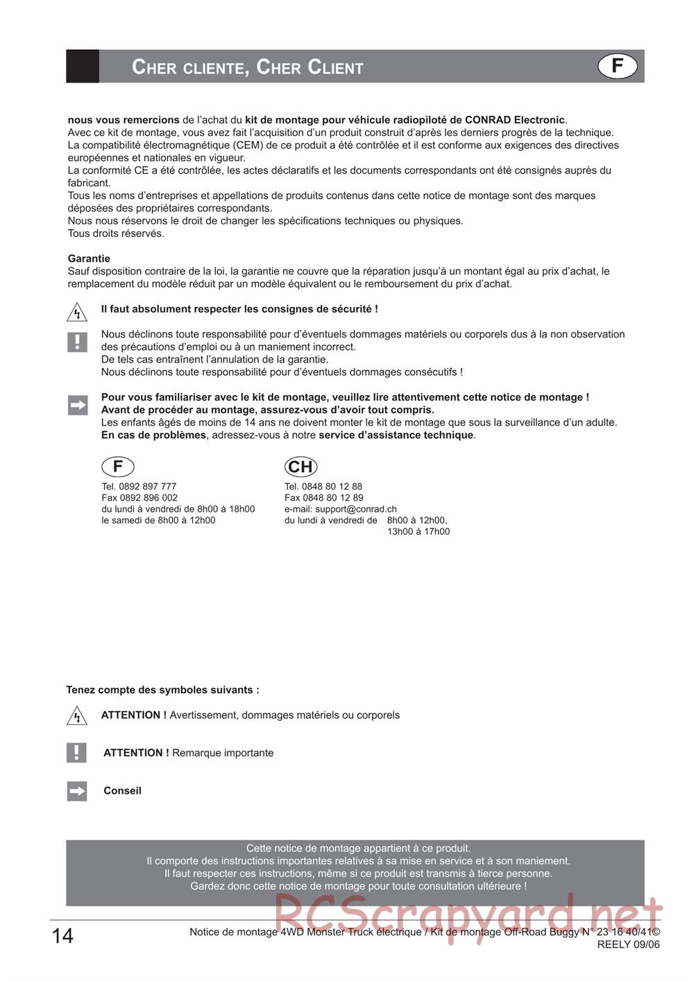 HBX - Reely Cross Tiger - Manual - Page 16