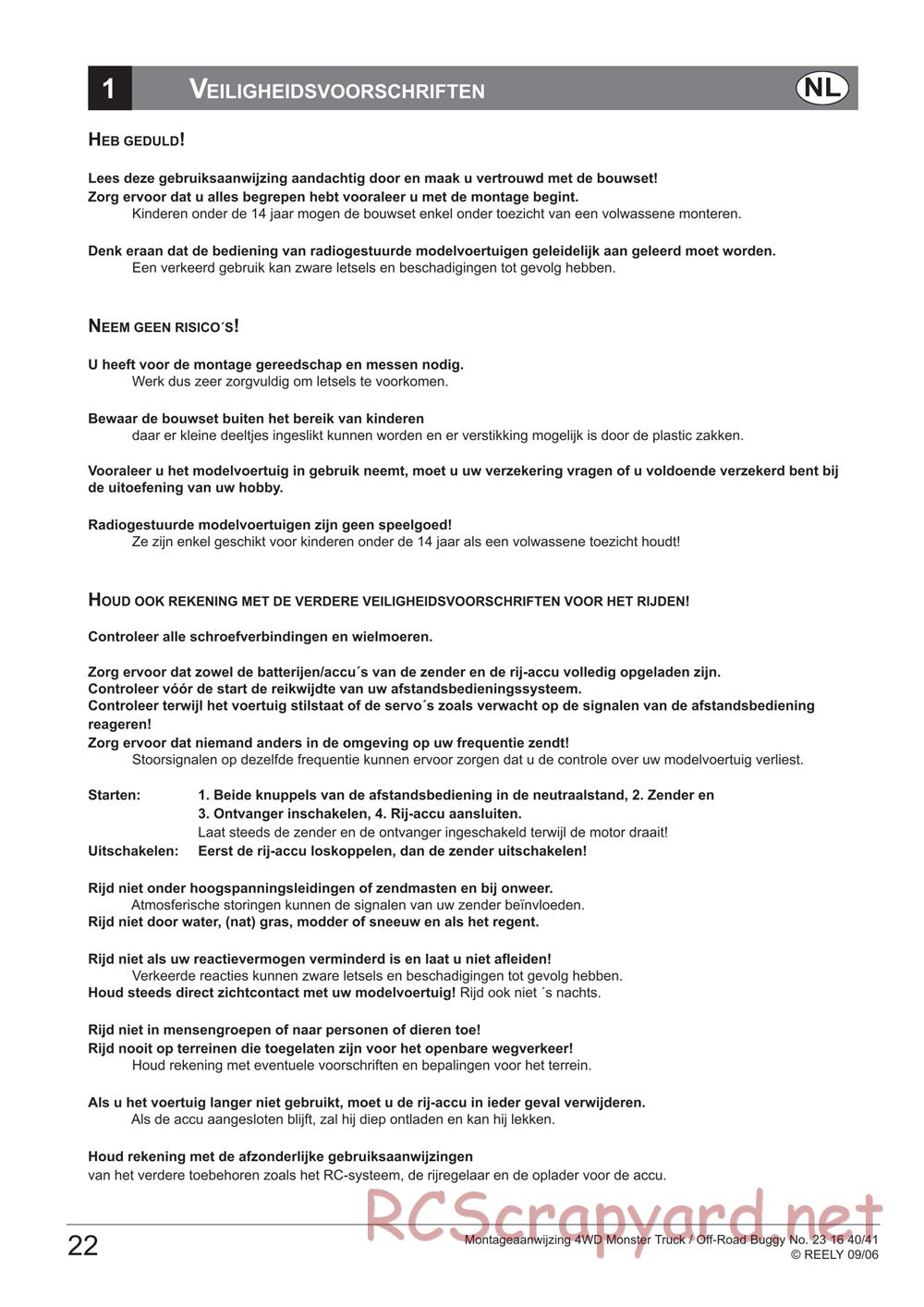 HBX - Reely Cross Tiger - Manual - Page 24