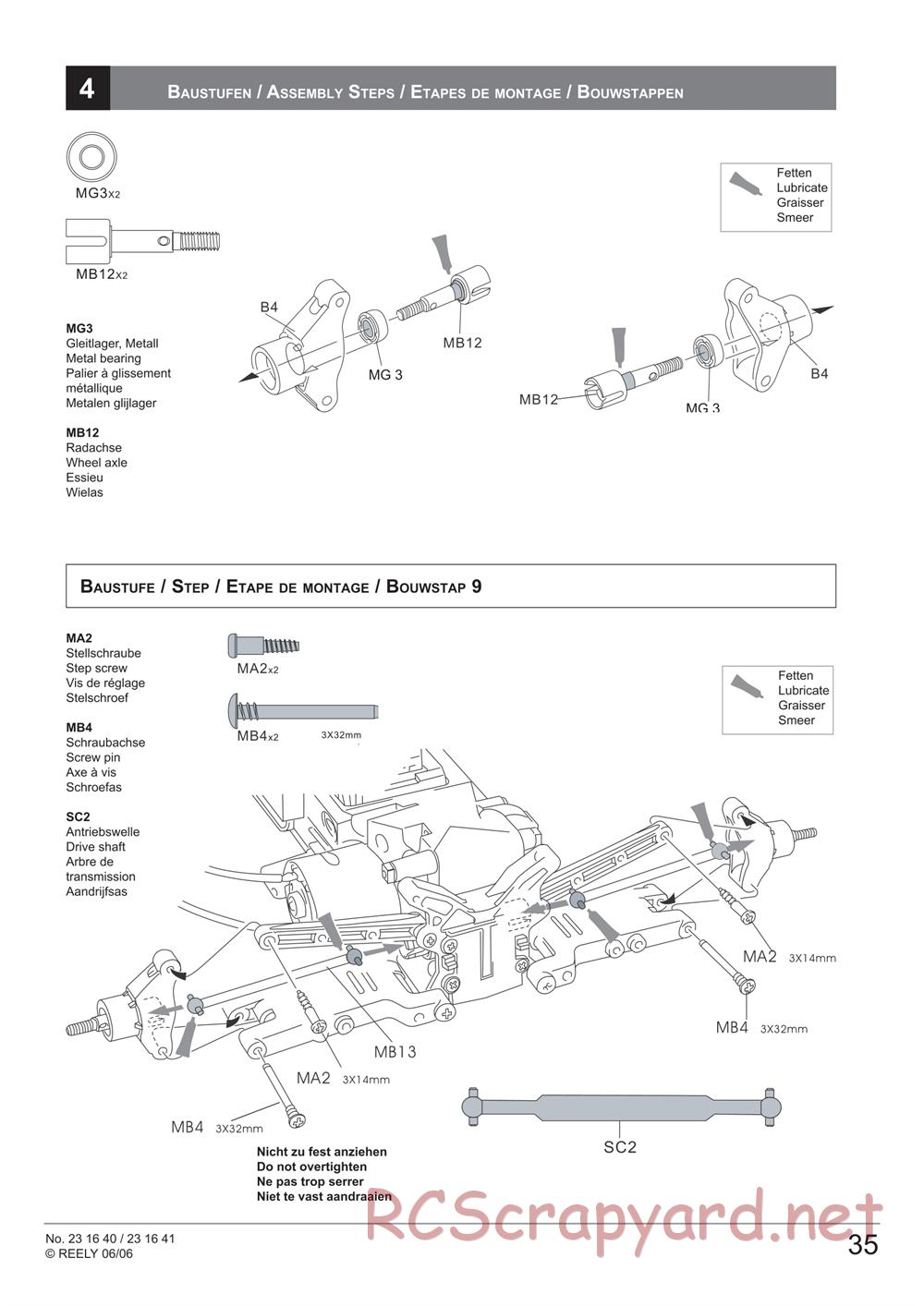 HBX - Reely Cross Tiger - Manual - Page 37