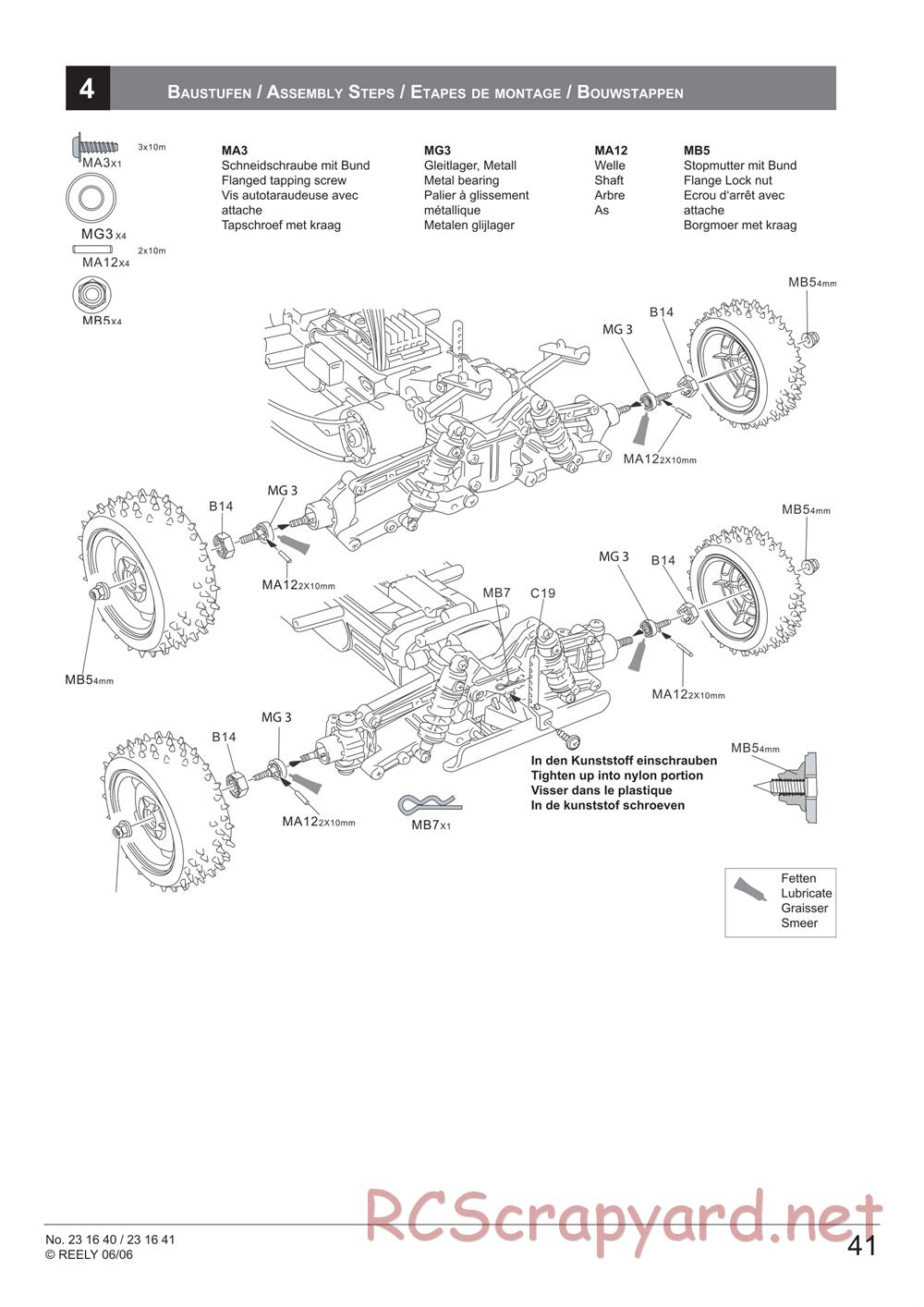 HBX - Reely Cross Tiger - Manual - Page 43