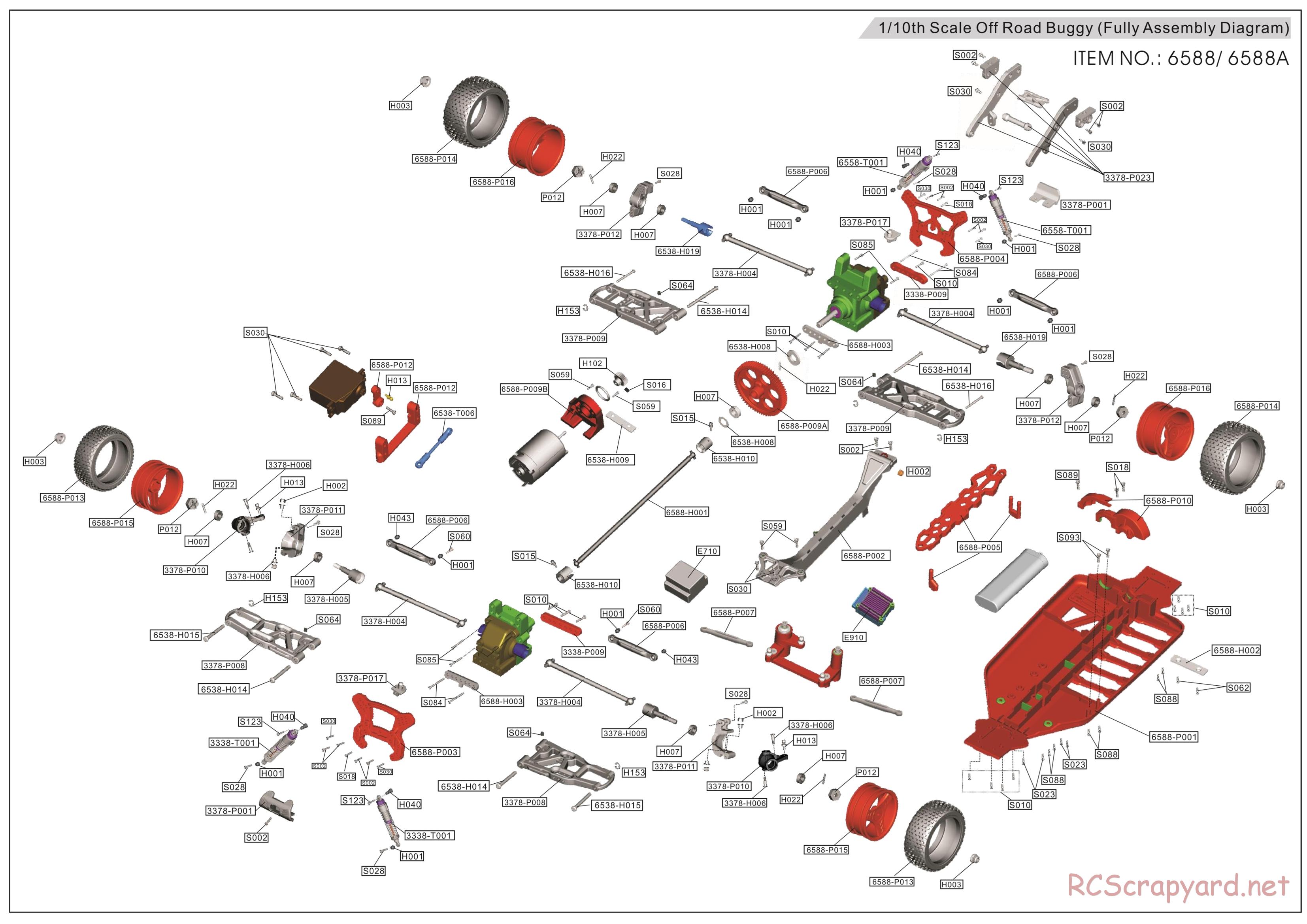 HBX - Rocket - Exploded View and Parts List - Page 2
