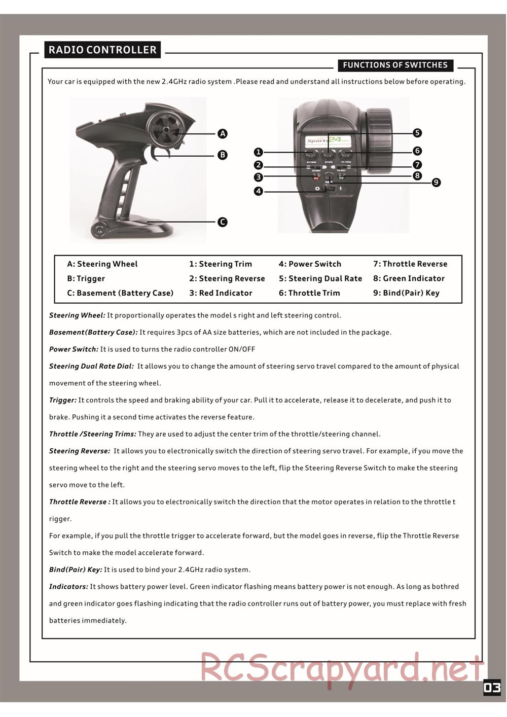 HBX - Rocket - Manual - Page 4