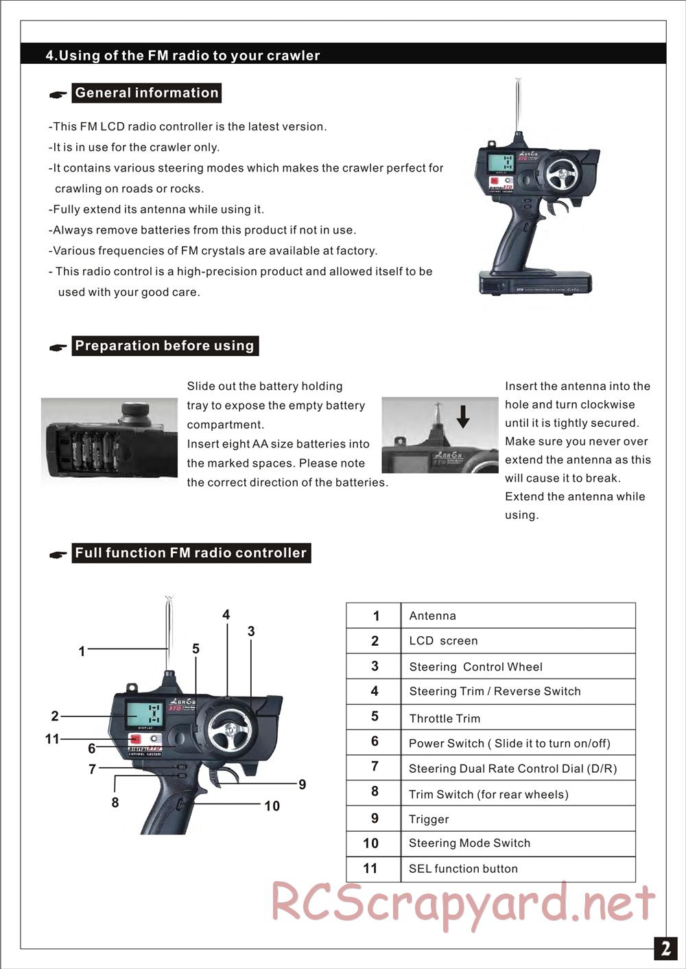 HBX - Rockfighter - Manual - Page 3