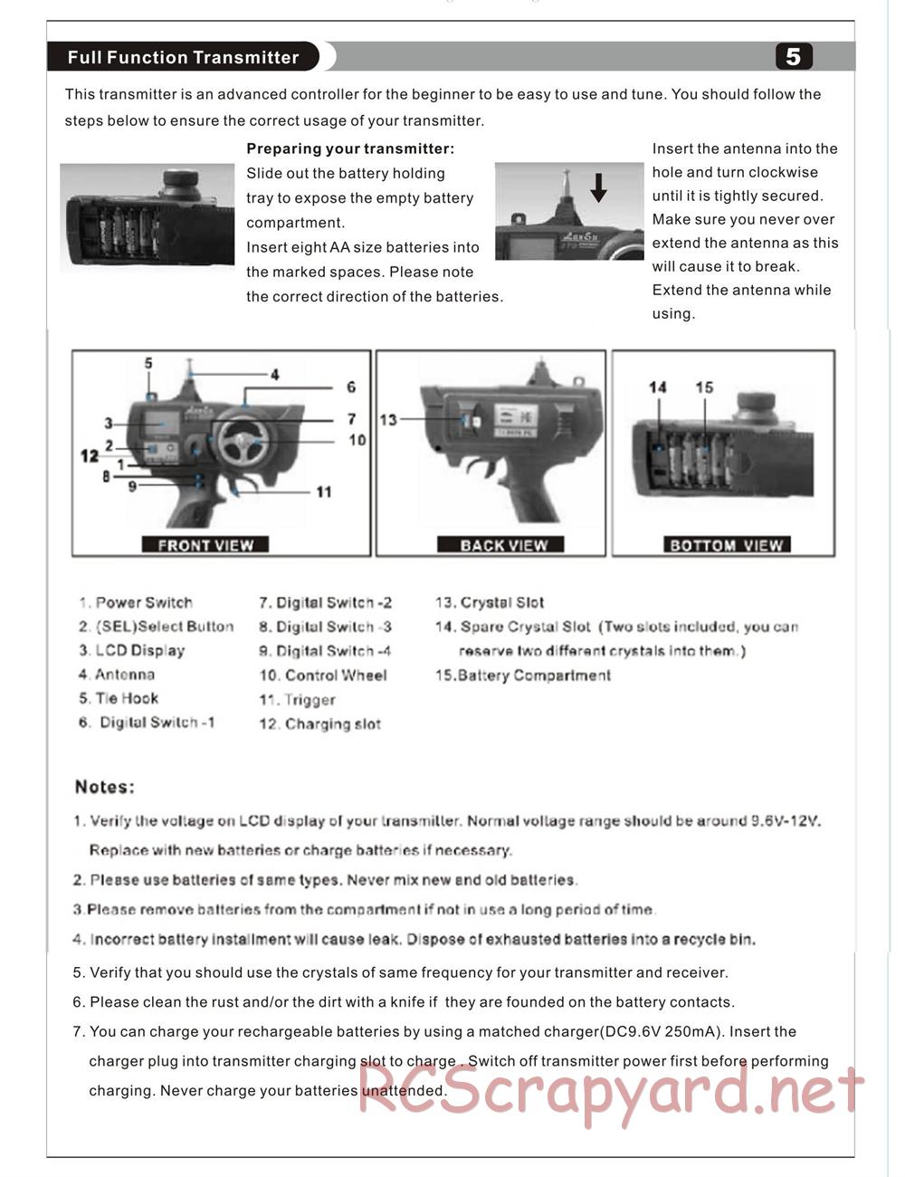 HBX - Wildfire - Manual - Page 6