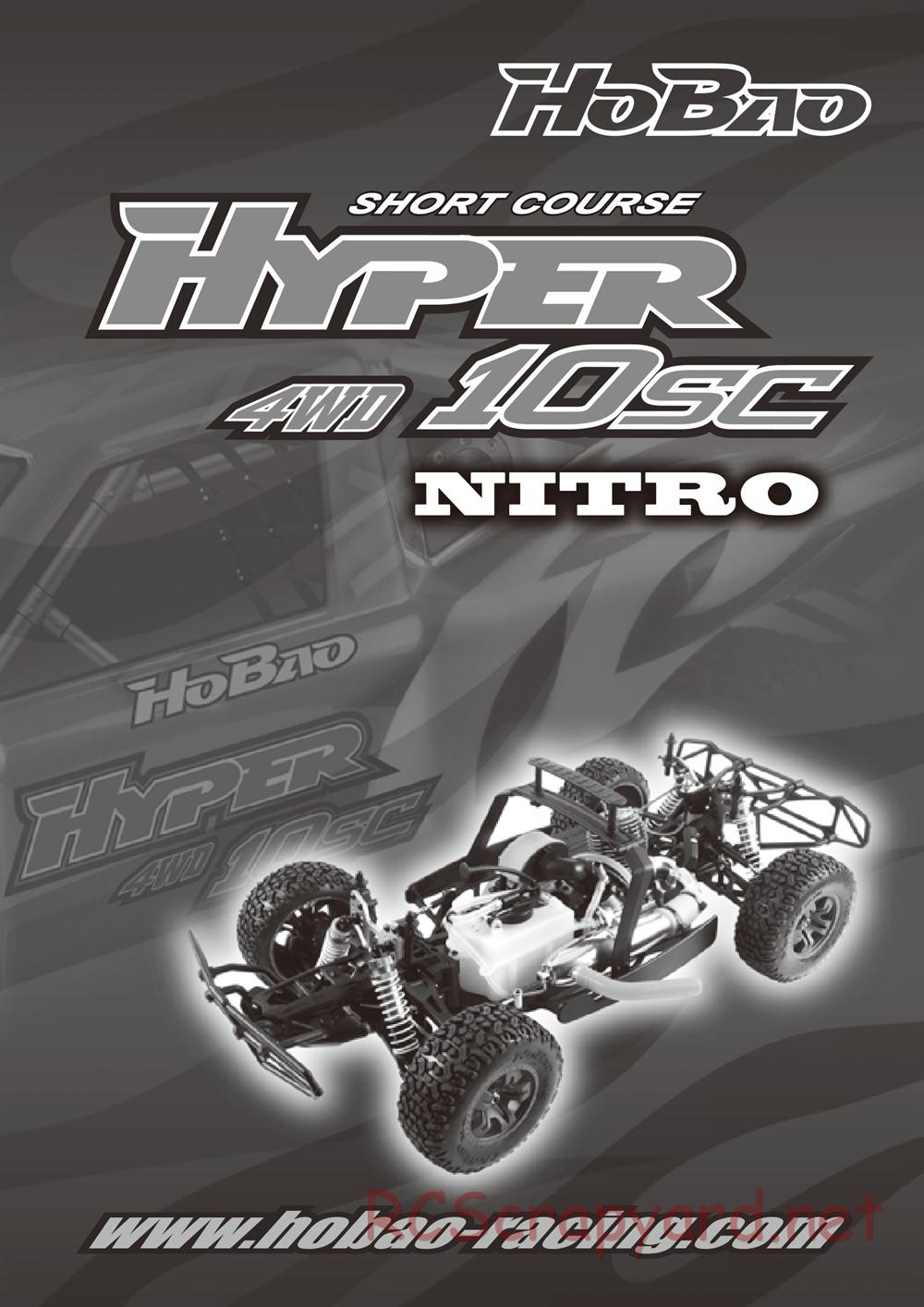 Hobao - Hyper 10SC Nitro - Manual - Page 1