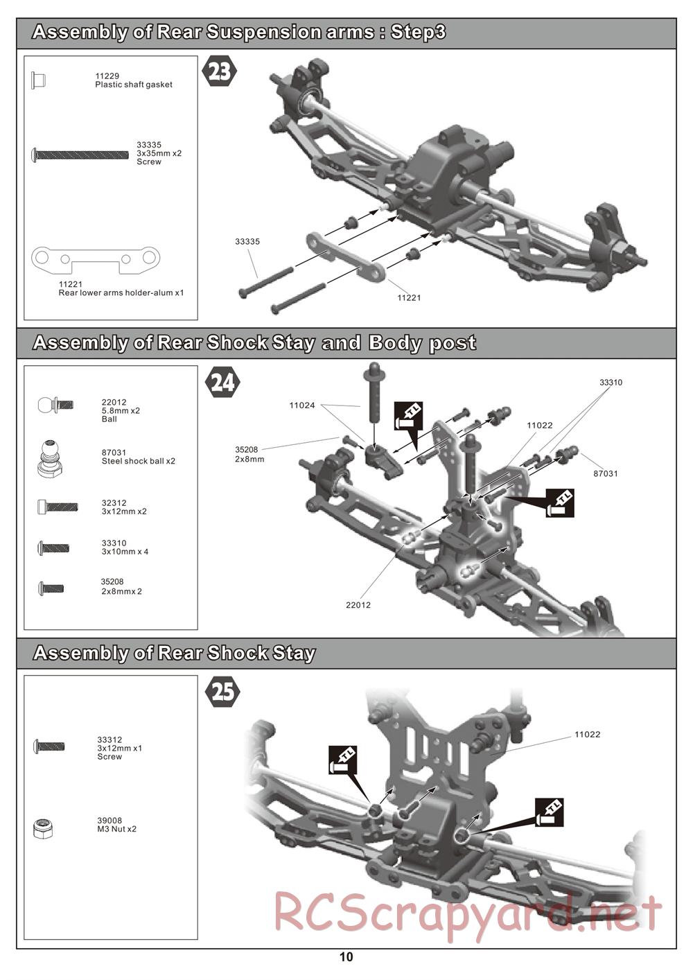 Hobao - Hyper 10SC Nitro - Manual - Page 11