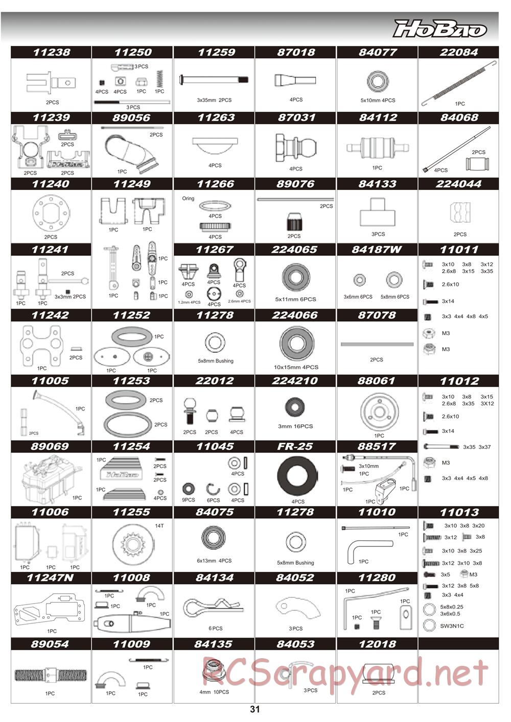 Hobao - Hyper 10SC Nitro - Manual - Page 32