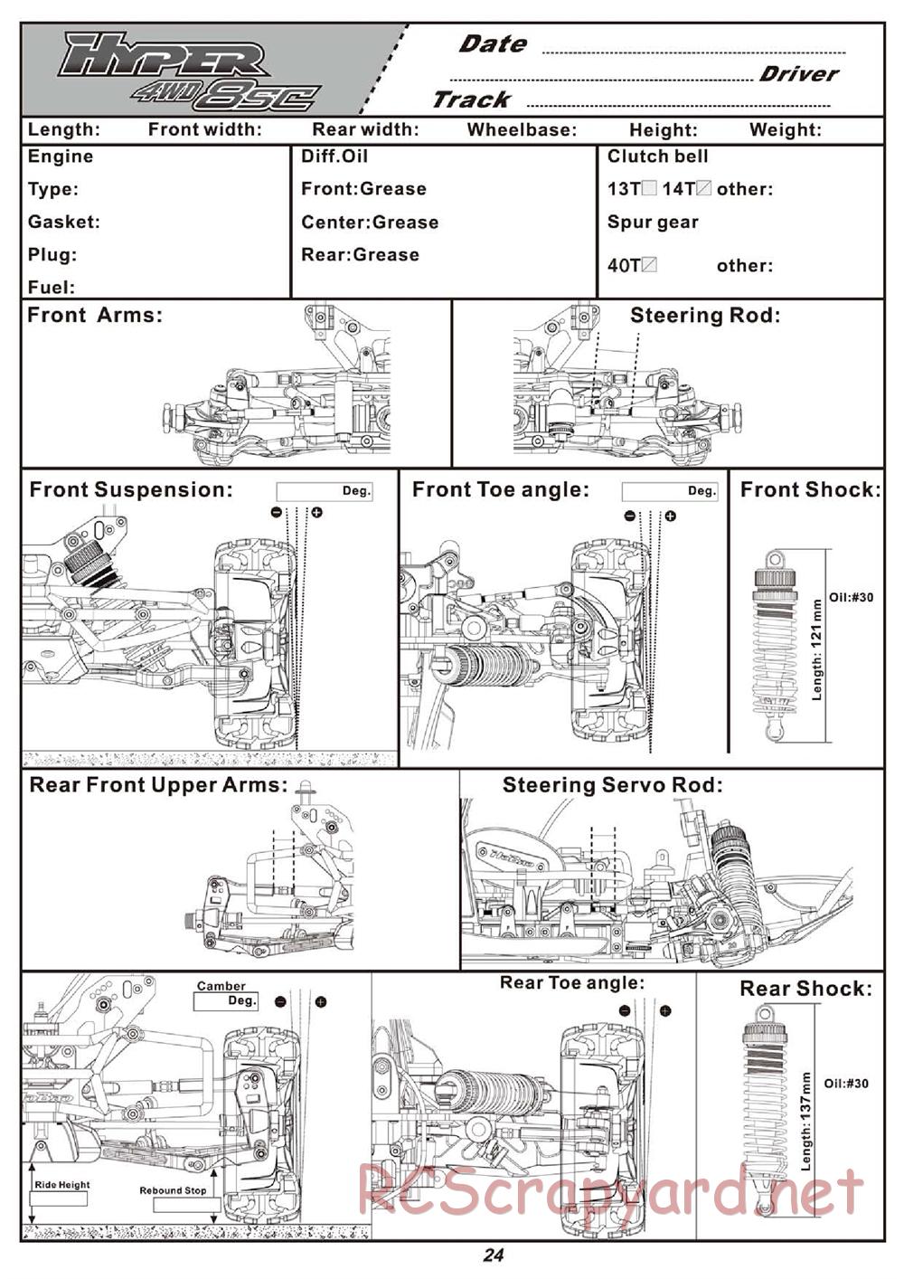 Hobao - Hyper 8SC - Manual - Page 25