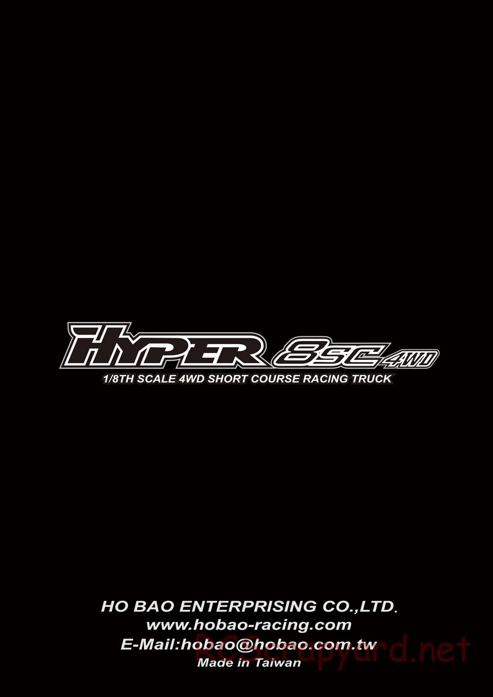 Hobao - Hyper 8SC - Manual - Page 31