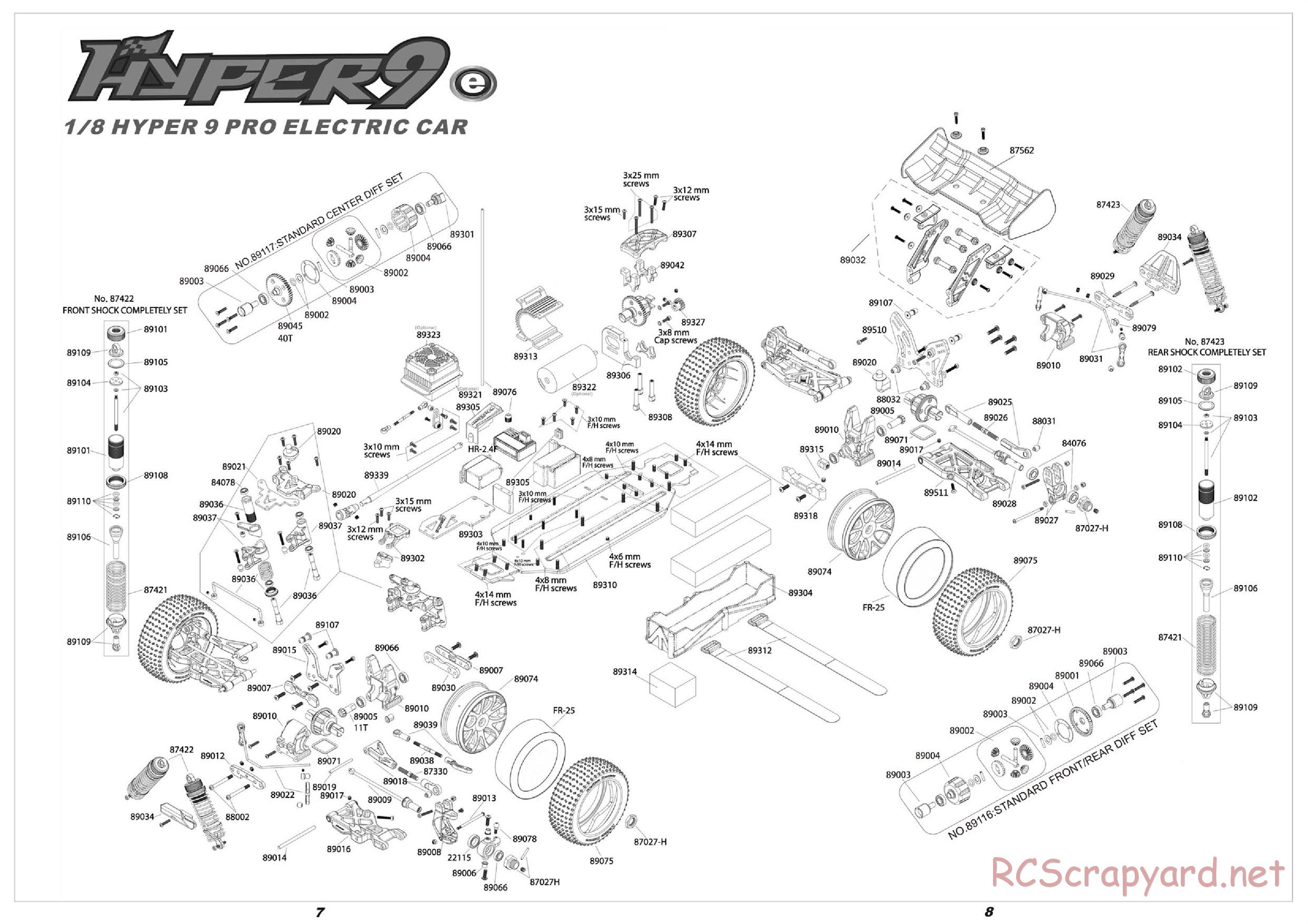 Hobao - Hyper 9e - Exploded View - Page 1