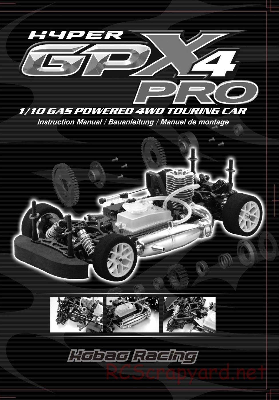 Hobao - Hyper GPX4 Pro - Manual - Page 1