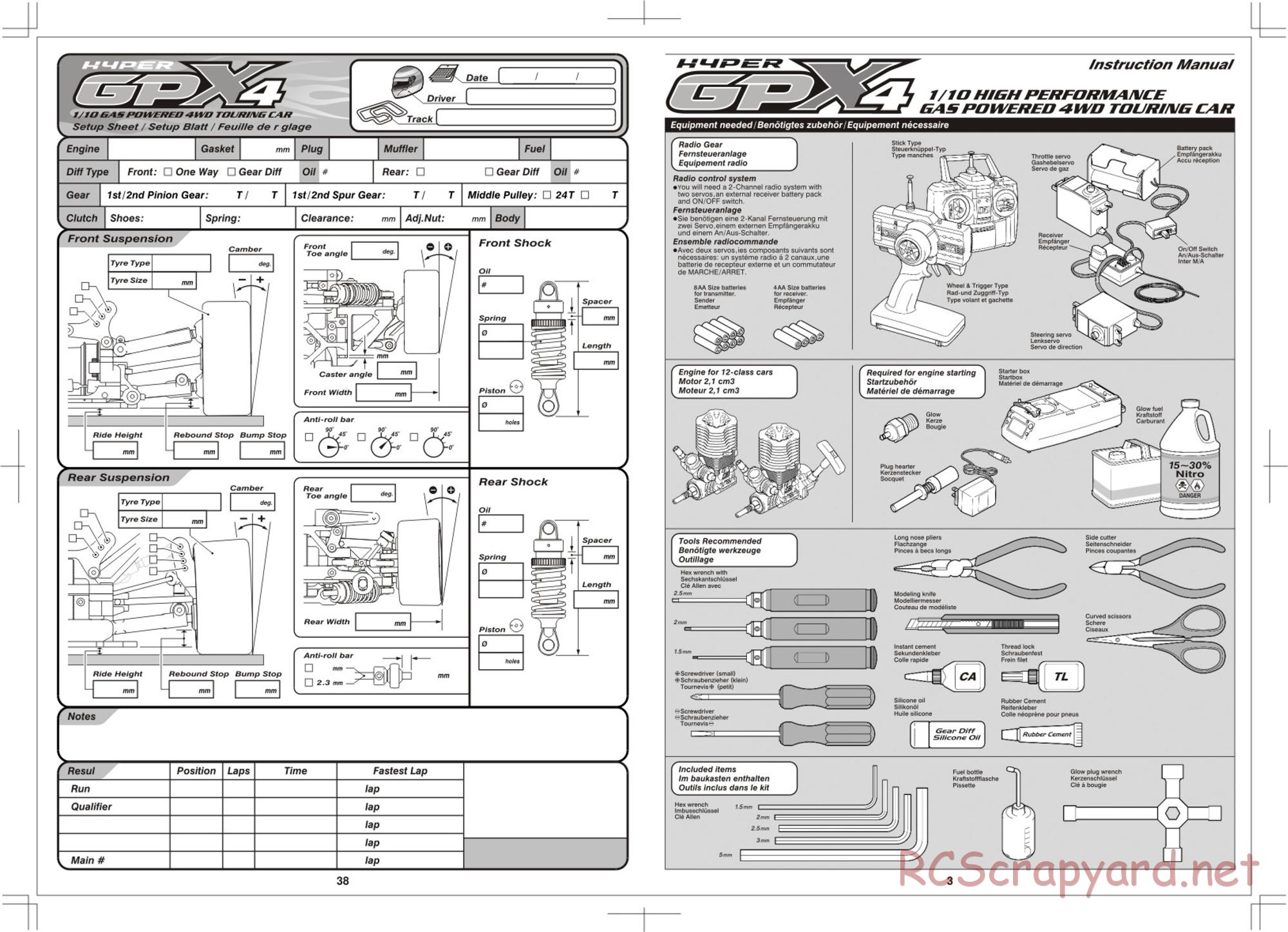 Hobao - Hyper GPX4 Pro - Manual - Page 3