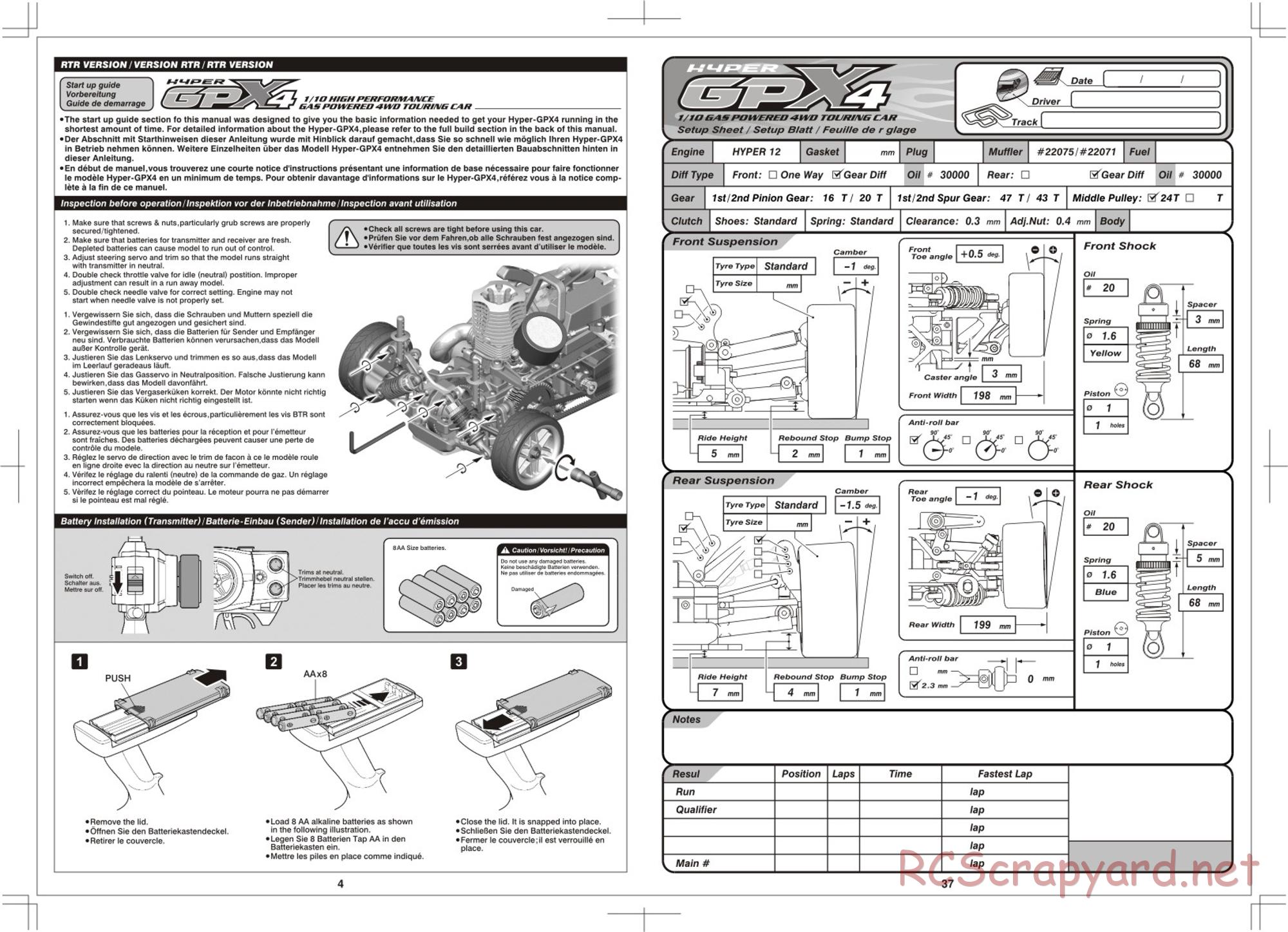 Hobao - Hyper GPX4 Pro - Manual - Page 4