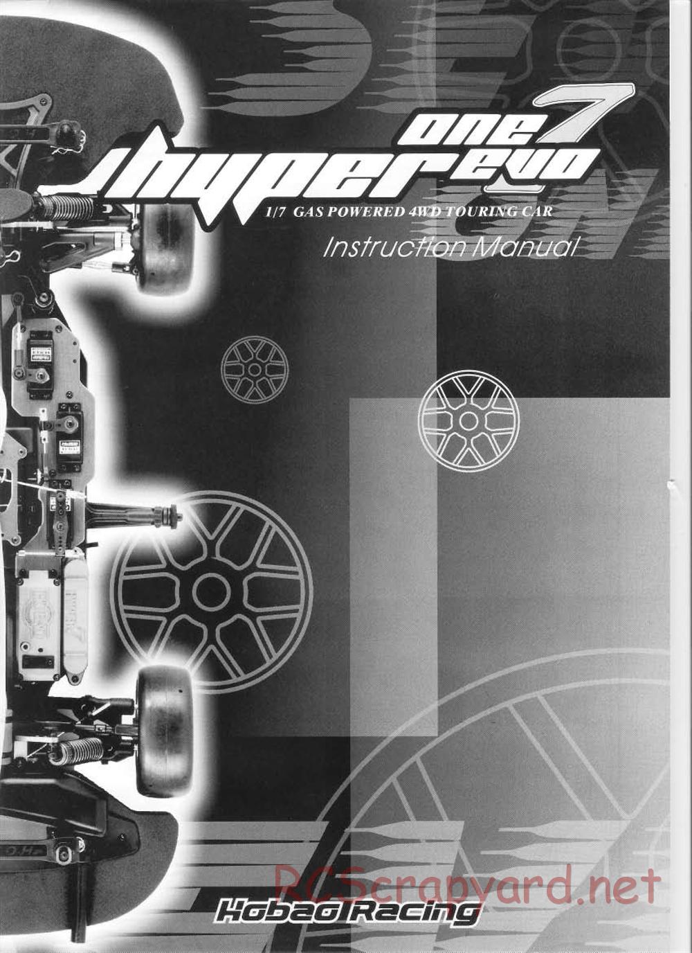 Hobao - Hyper One-7 Evo - Manual - Page 1