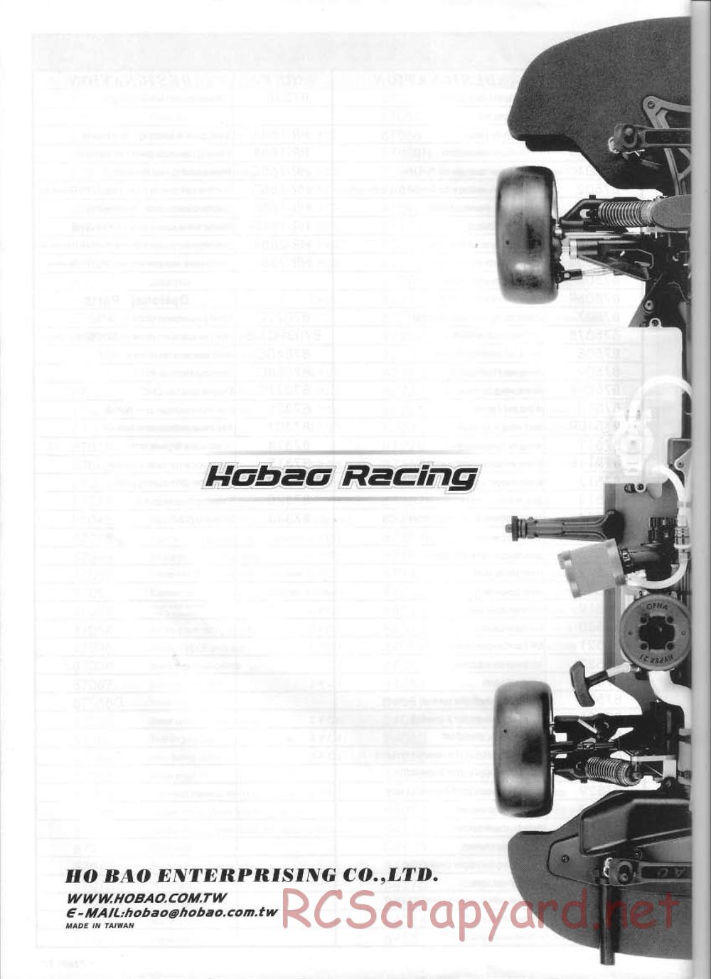 Hobao - Hyper One-7 Evo - Manual - Page 44