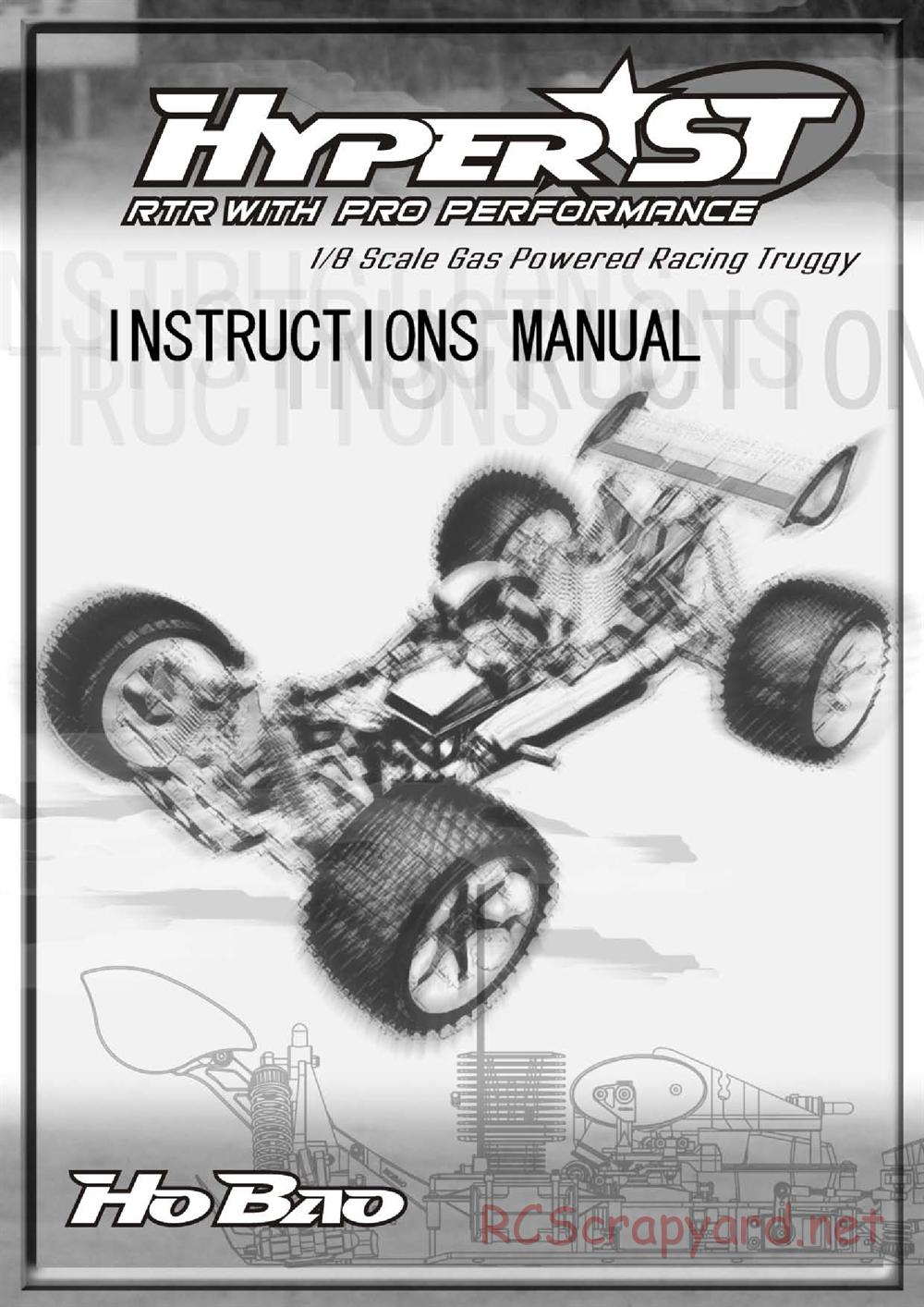 Hobao - Hyper ST RTR - Manual - Page 1