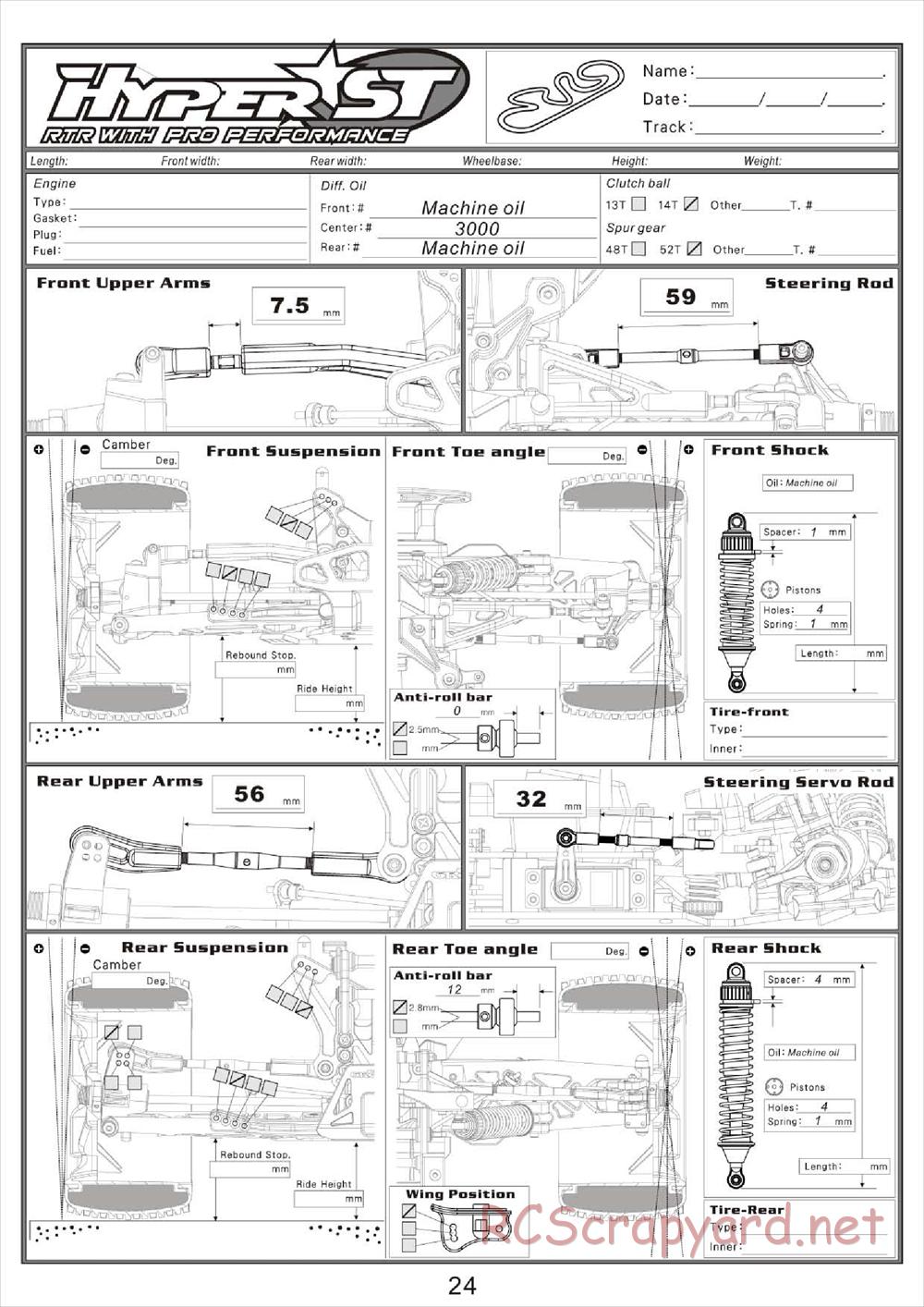 Hobao - Hyper ST RTR - Manual - Page 26