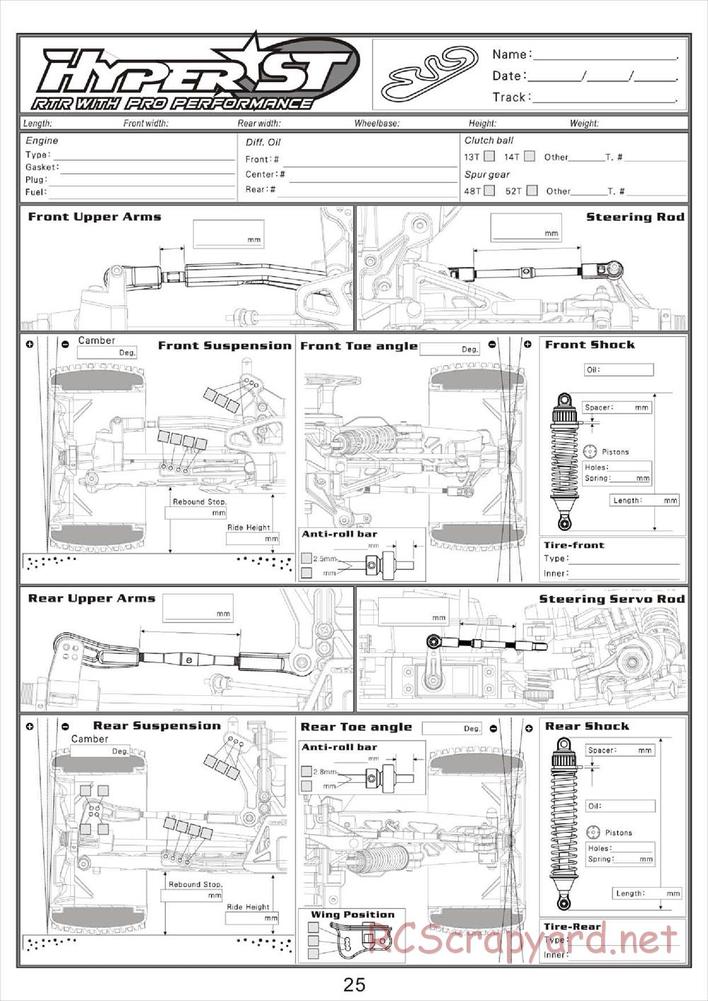 Hobao - Hyper ST RTR - Manual - Page 27
