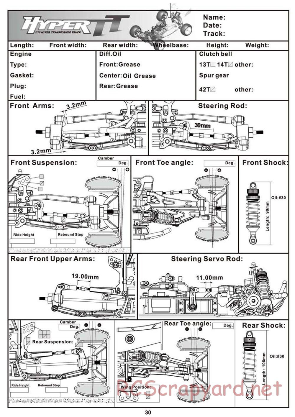 Hobao - Hyper TT Nitro - Manual - Page 31