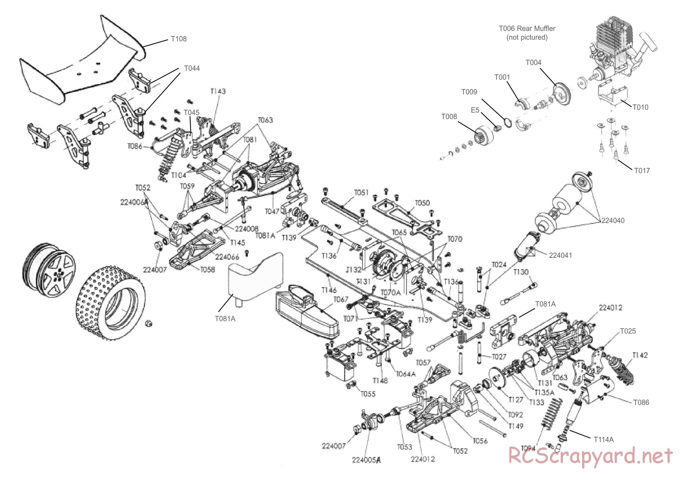 Hobao - Pirate 10 Two - Exploded View