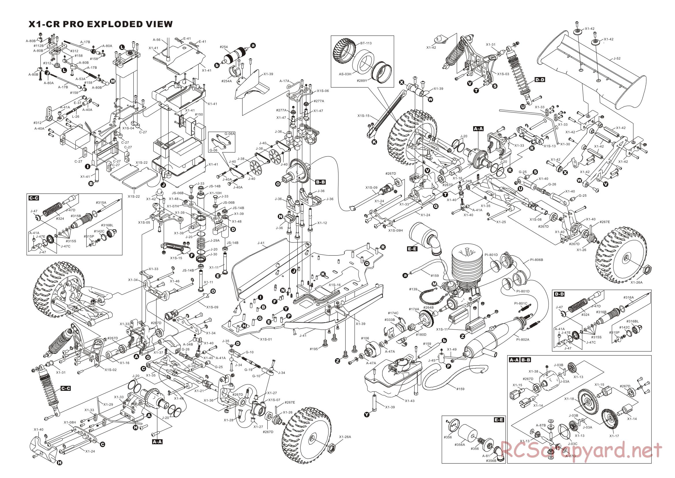 Hong-Nor - Jammin X1-CR Pro - Exploded View