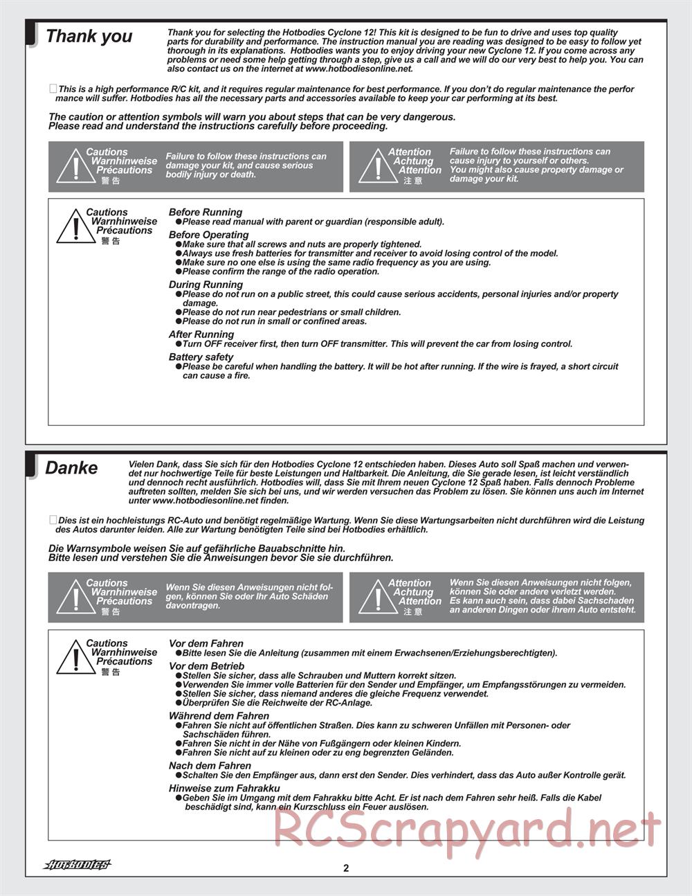 Hot Bodies - Cyclone 12 - Manual - Page 2