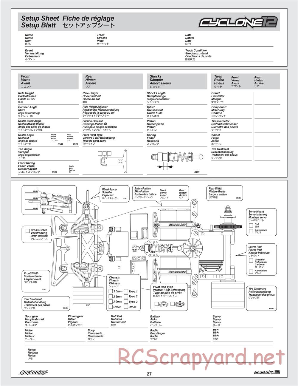Hot Bodies - Cyclone 12 - Manual - Page 27