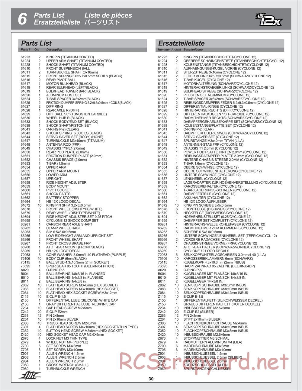 Hot Bodies - Cyclone 12X - Manual - Page 30