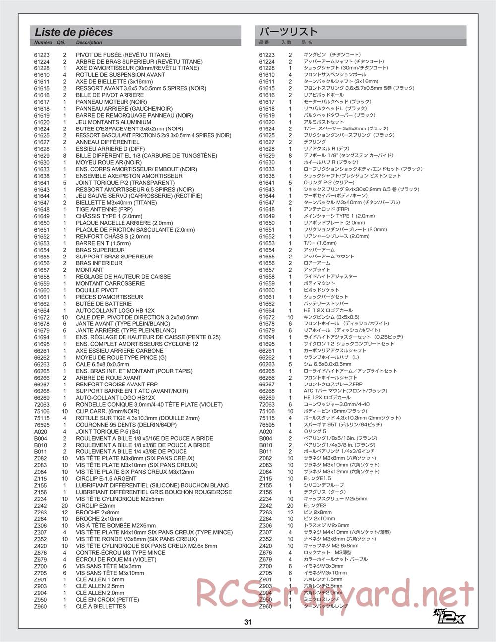Hot Bodies - Cyclone 12X - Manual - Page 31