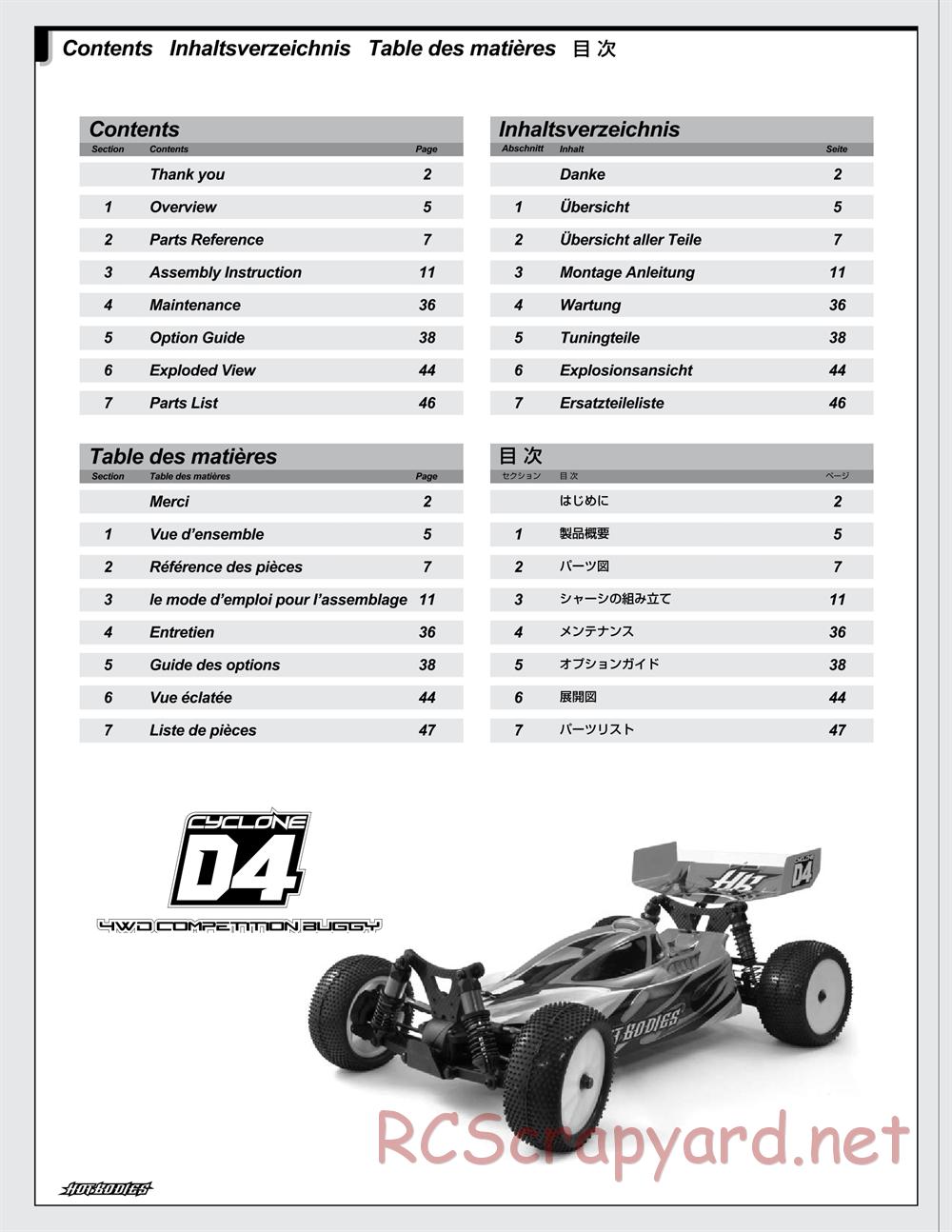 Hot Bodies - Cyclone D4 - Manual - Page 4
