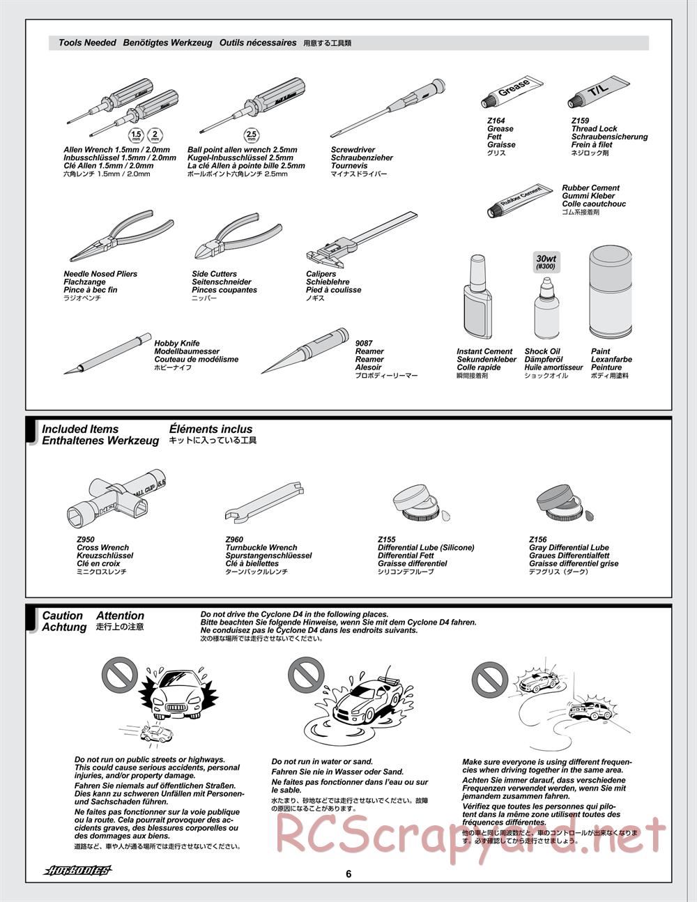 Hot Bodies - Cyclone D4 - Manual - Page 6