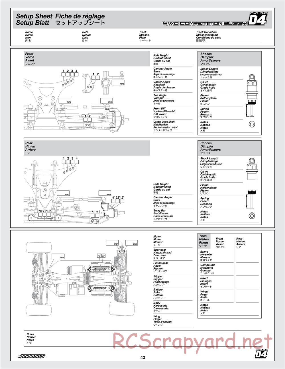 Hot Bodies - Cyclone D4 - Manual - Page 43