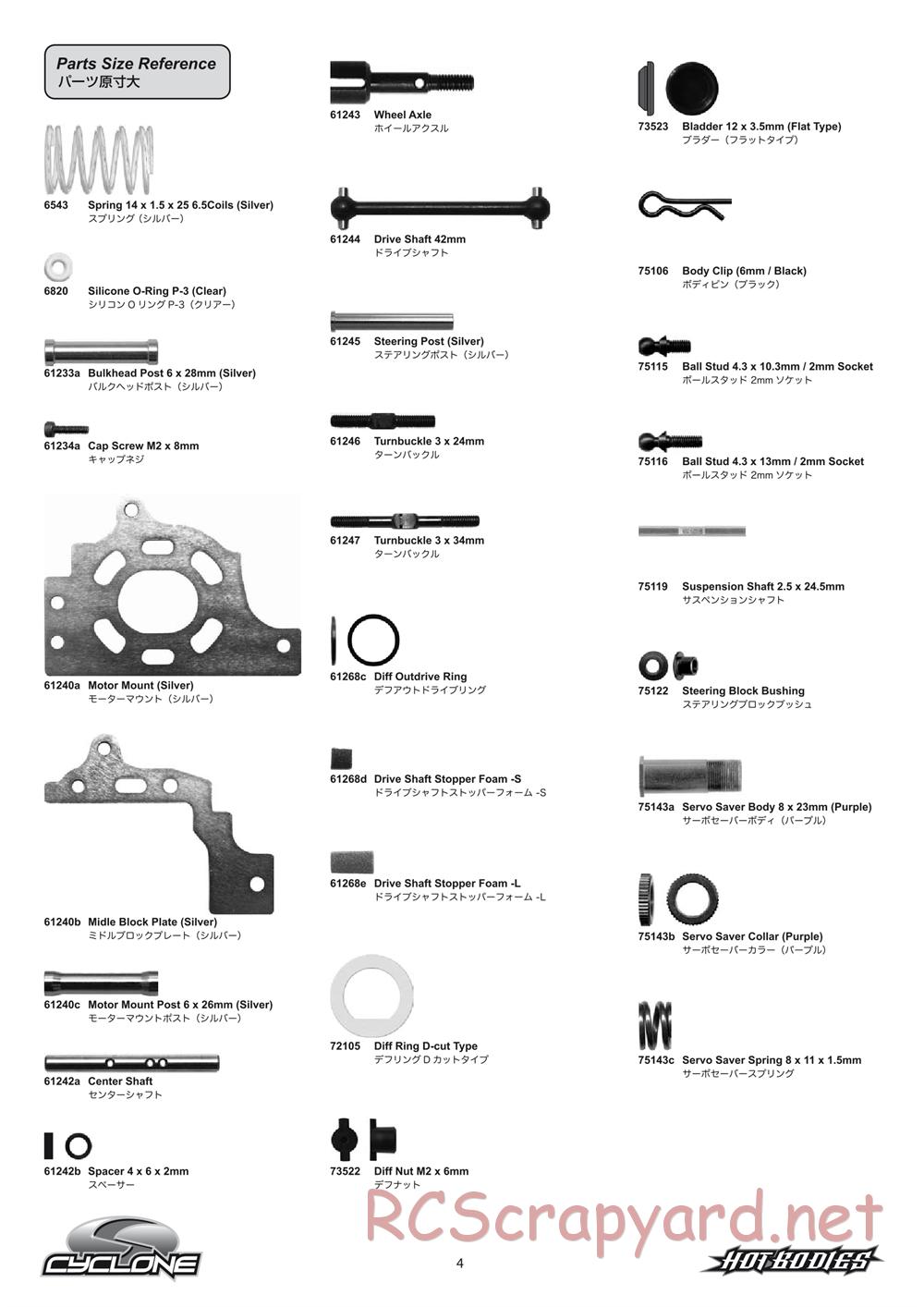 Hot Bodies - Cyclone S - Manual - Page 4