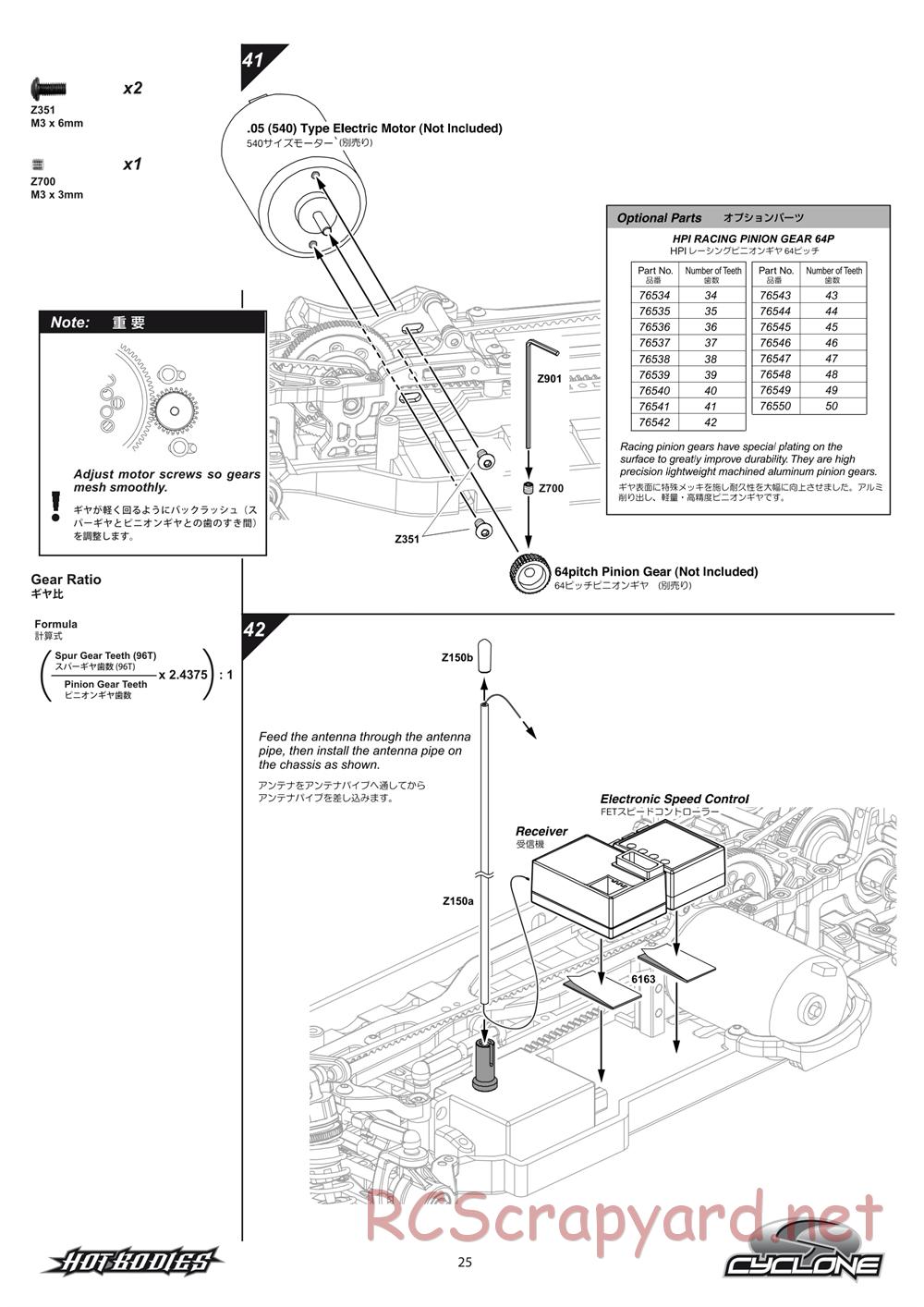 Hot Bodies - Cyclone S - Manual - Page 25
