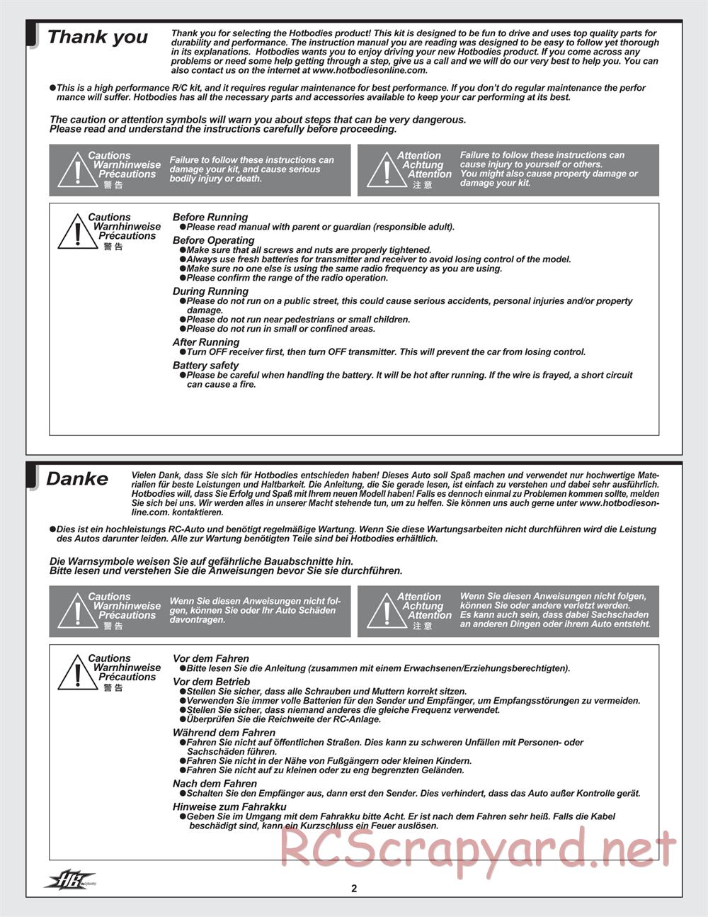 Hot Bodies - Cyclone TC - Manual - Page 2