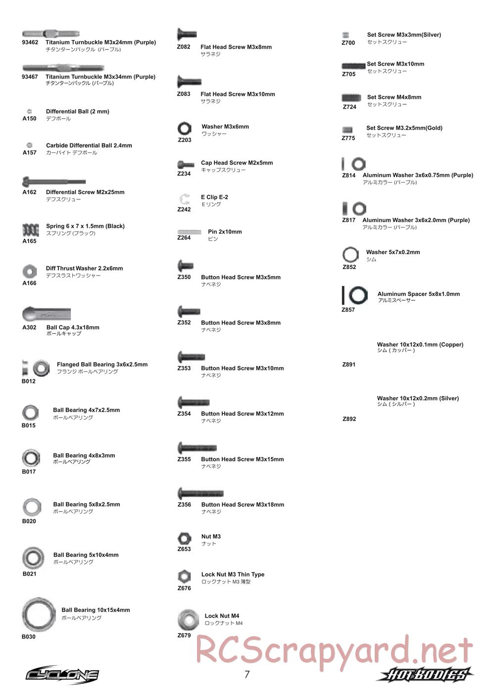 Hot Bodies - Cyclone - Manual - Page 7