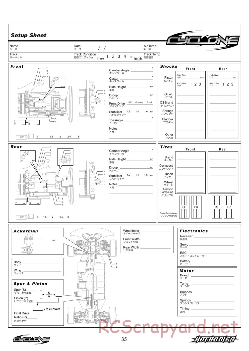Hot Bodies - Cyclone - Manual - Page 35