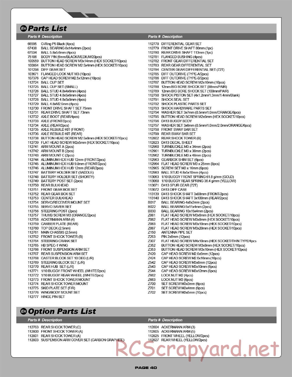 Hot Bodies - D413 - Manual - Page 40