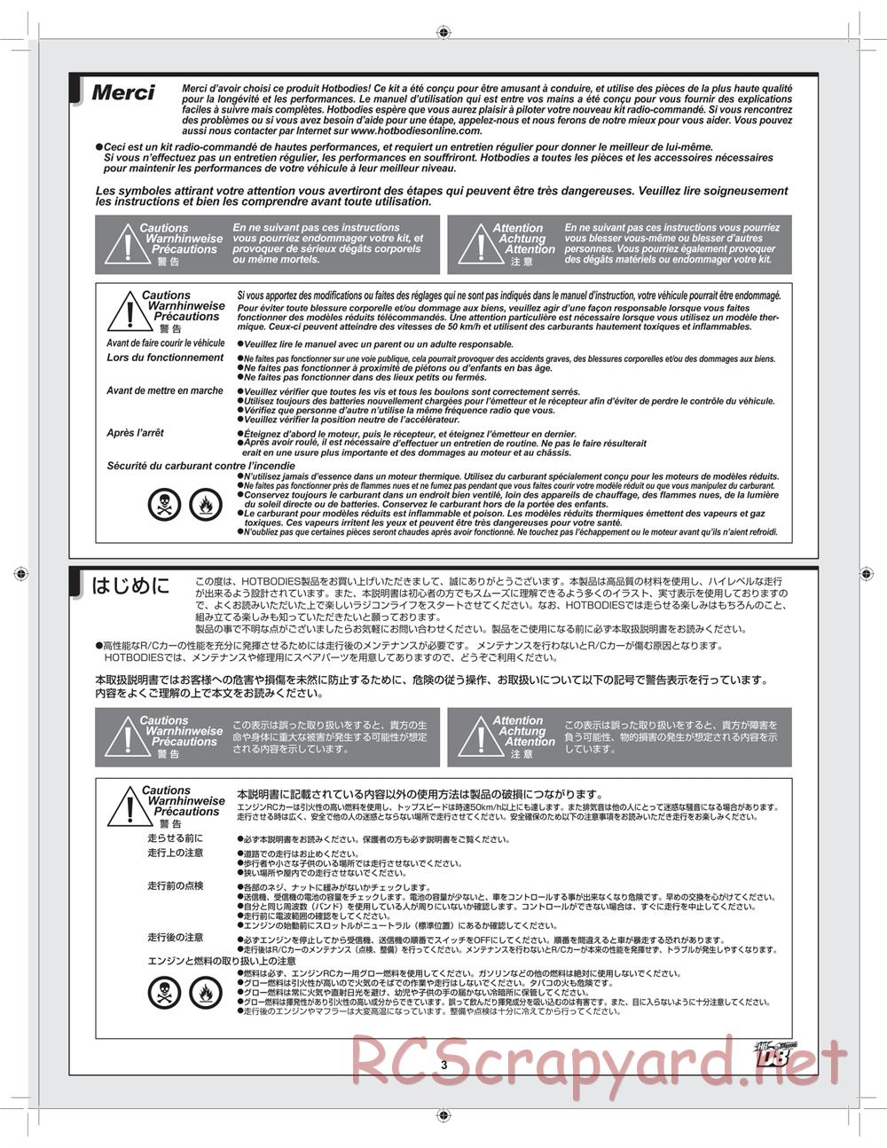 Hot Bodies - D8 Hara Edition - Manual - Page 3