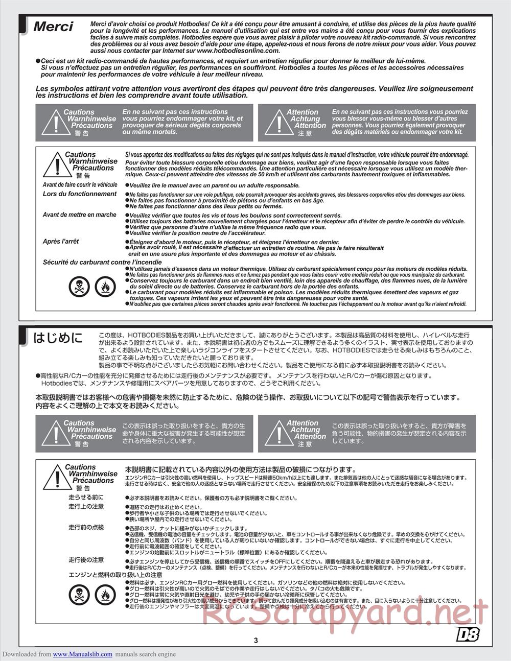 Hot Bodies - D8 - Manual - Page 3