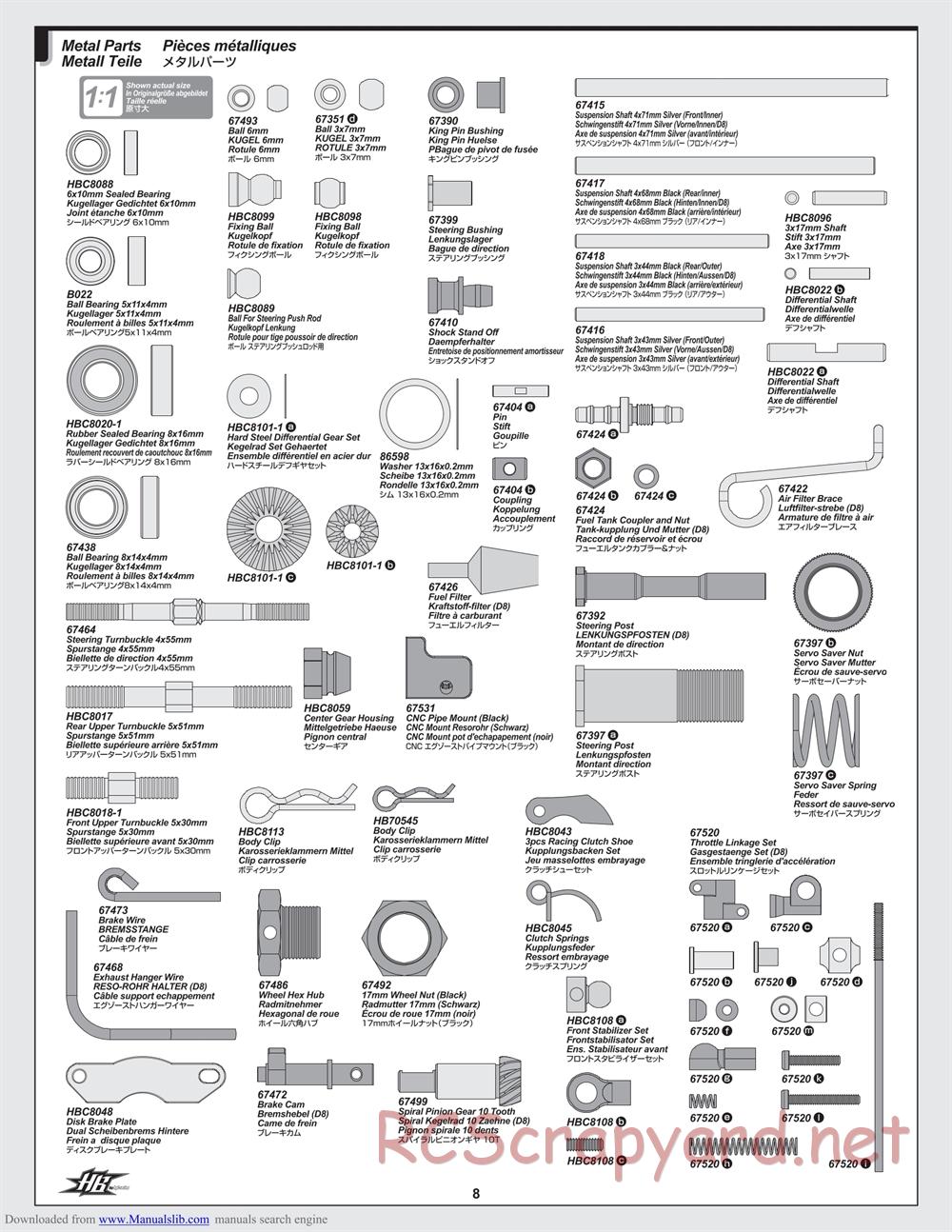 Hot Bodies - D8 - Manual - Page 8