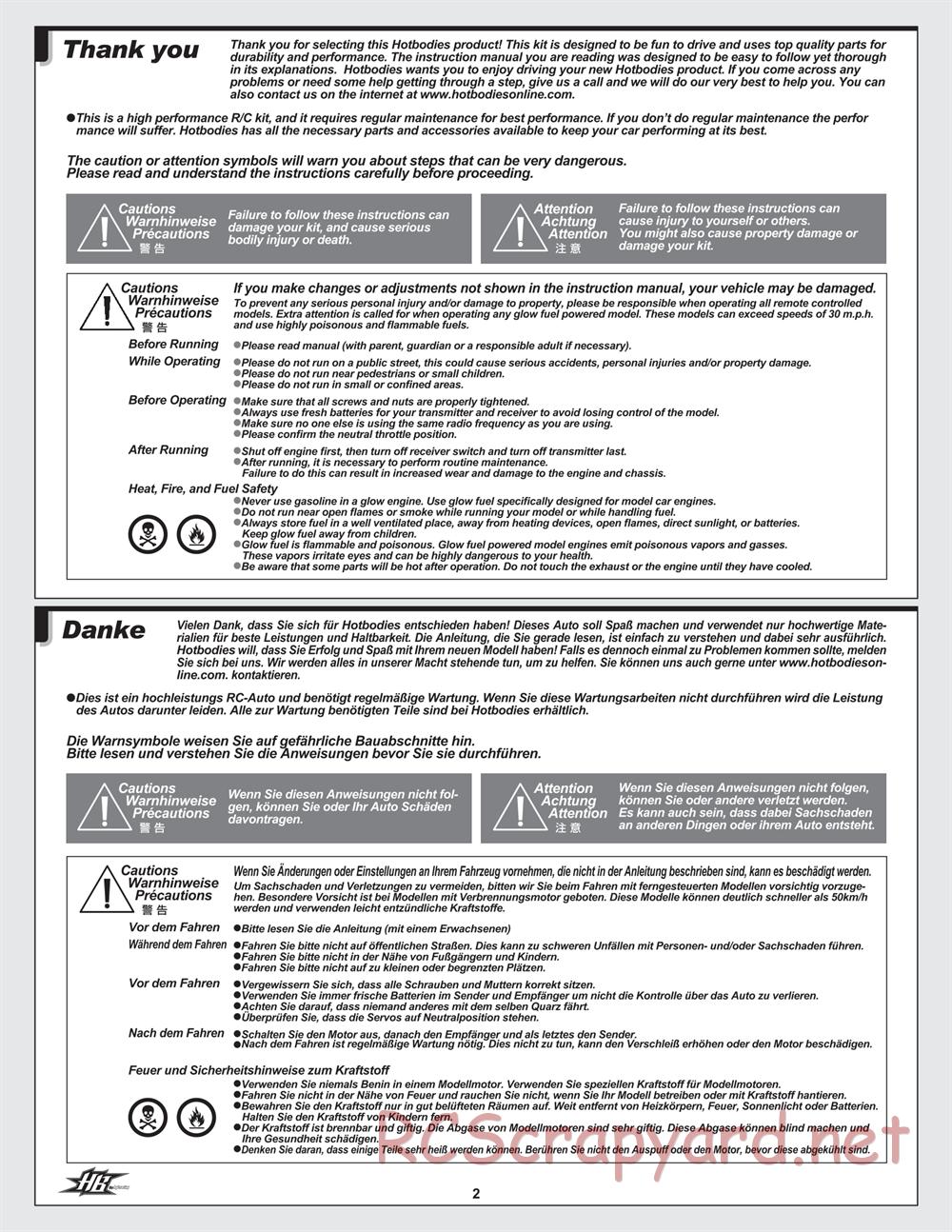 Hot Bodies - D8T - Manual - Page 2