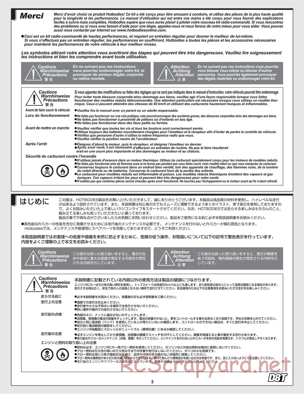 Hot Bodies - D8T - Manual - Page 3