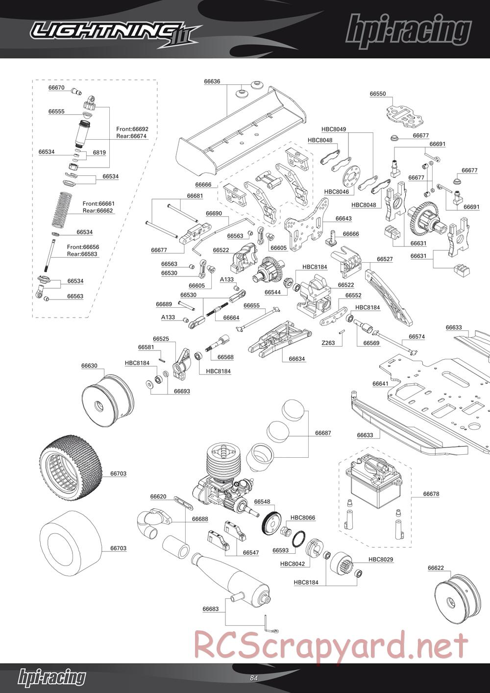 Hot Bodies - Lightning-10 - Exploded View and Parts List - Page 1