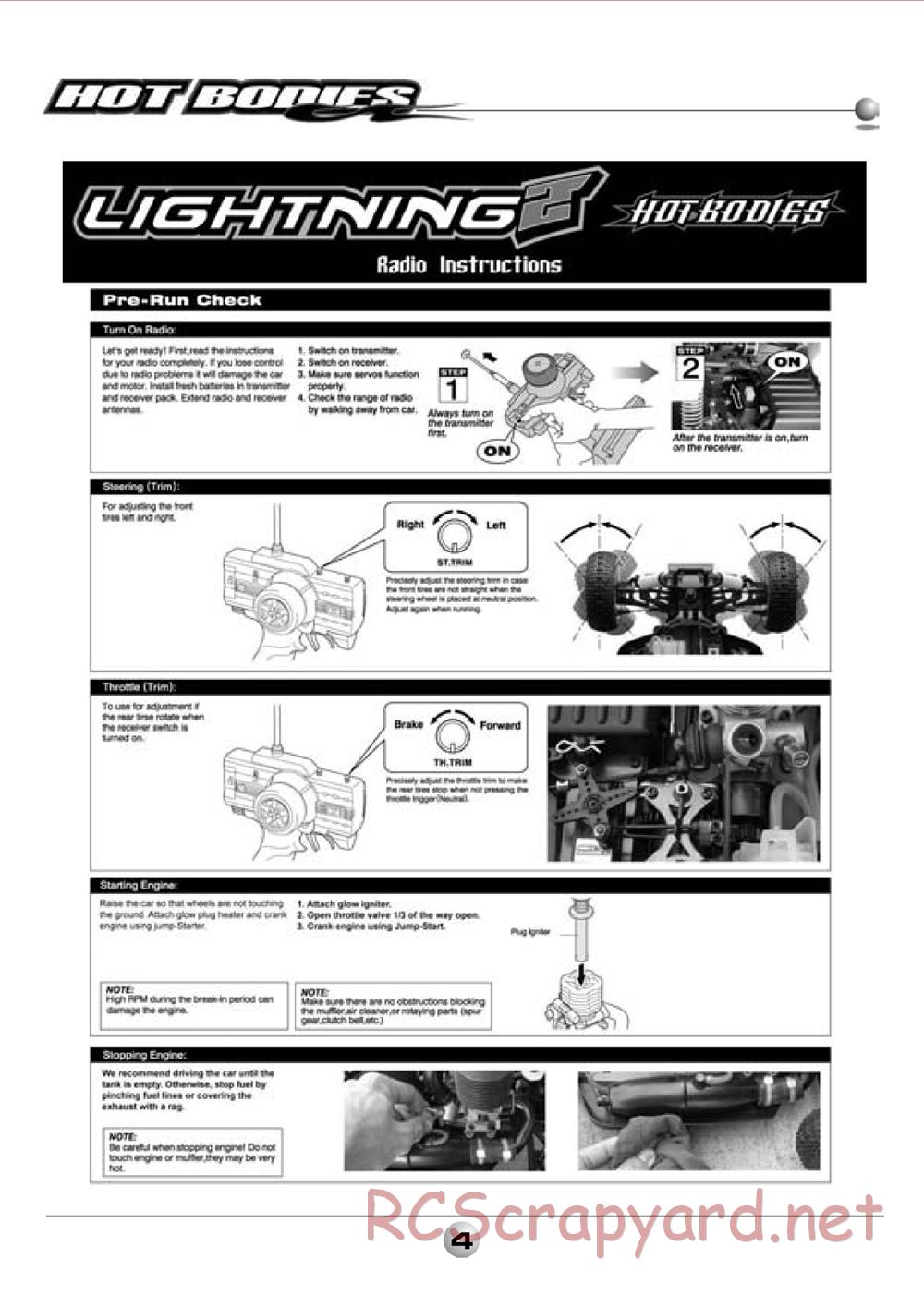 Hot Bodies - Lightning 2 RR / Pro - Manual - Page 6